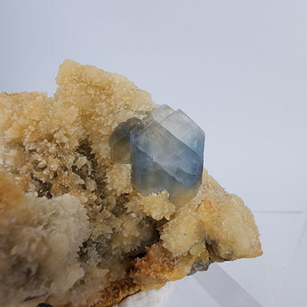 Celestine with Calcite from Baghdis, Afghanistan