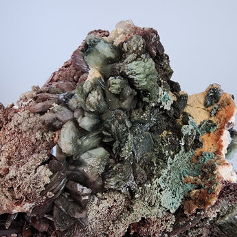 Hematite and Celadonite Included Apophyllite from Ahmednagar, Maharashtra, India