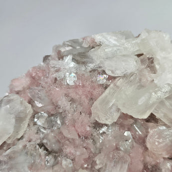 "Cherry Blossom" Diamond Apophyllite with Pink Chalcedony & Stilbite from Pune District, India