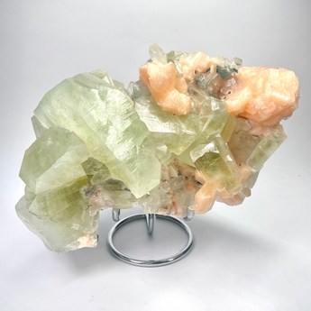 Large Cubed Green Apophyllite from Maharashtra, India