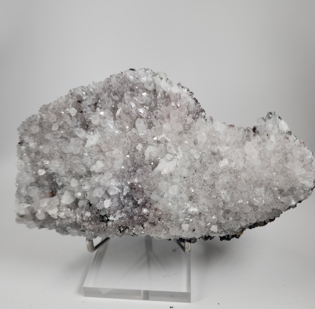 Quartz with Chalcopyrite from La Huacana Mine, Michoacan, Mexico