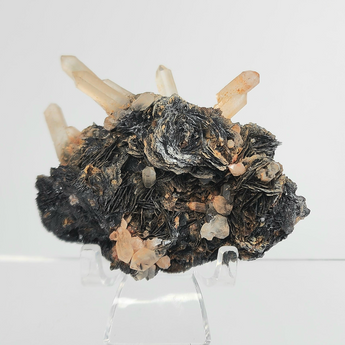 Quartz with Hematite Rosettes from Jinlong Hill, Longchuan Co., Heyuan, Guangdong, China