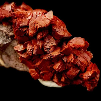 "Phoenix Flame" aka Hematite Included Heulandite and Calcite from Maharashtra, India
