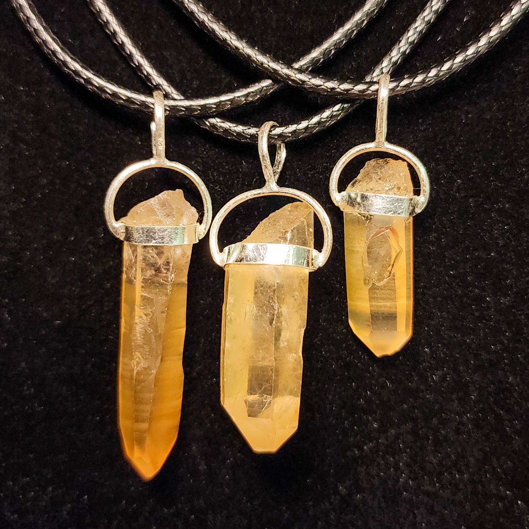 Tangerine Lemurian Pendant - Inner child, Joy