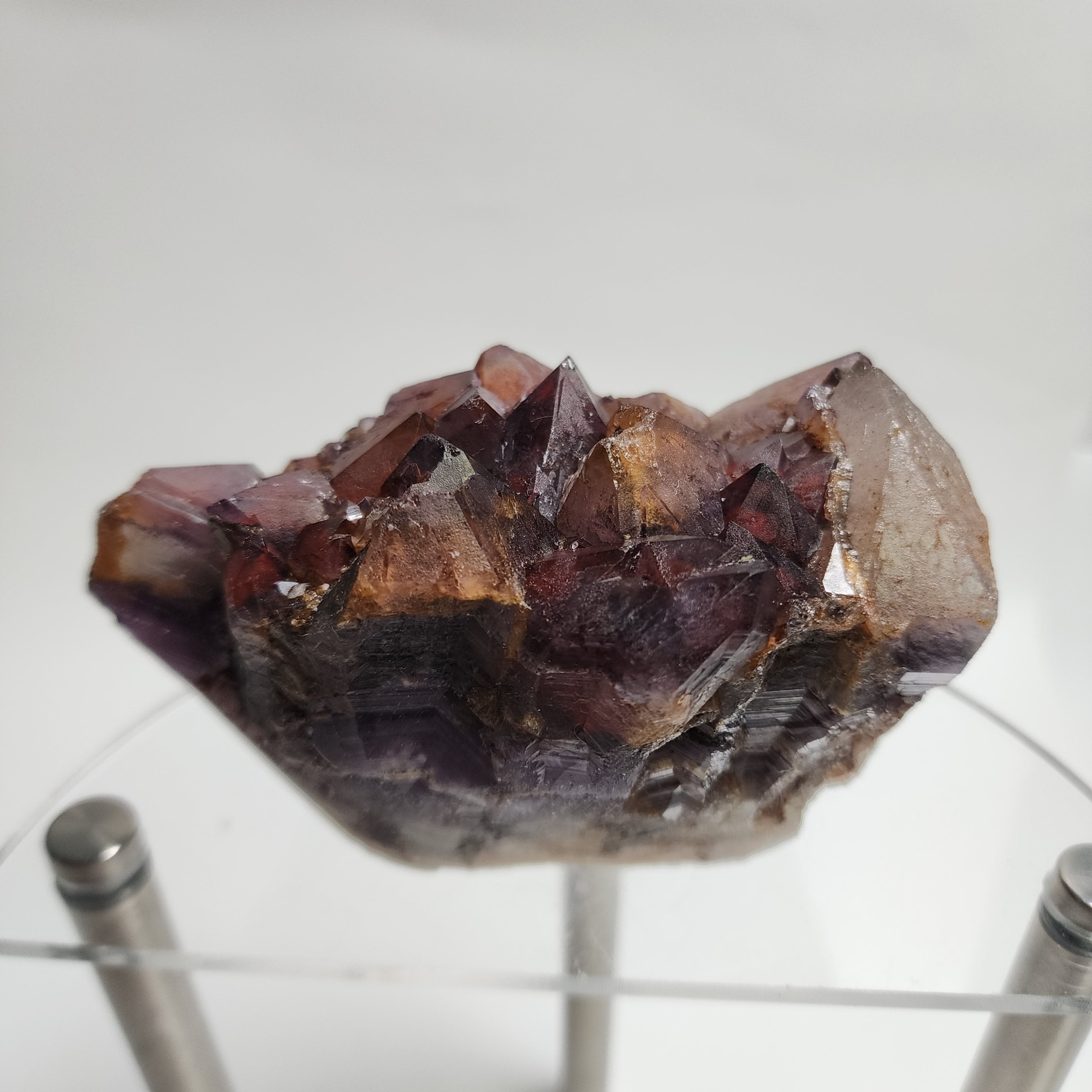 Alien Amethyst aka Hematite Included Amethyst Elestials from Hyderabad, India Specimen #16