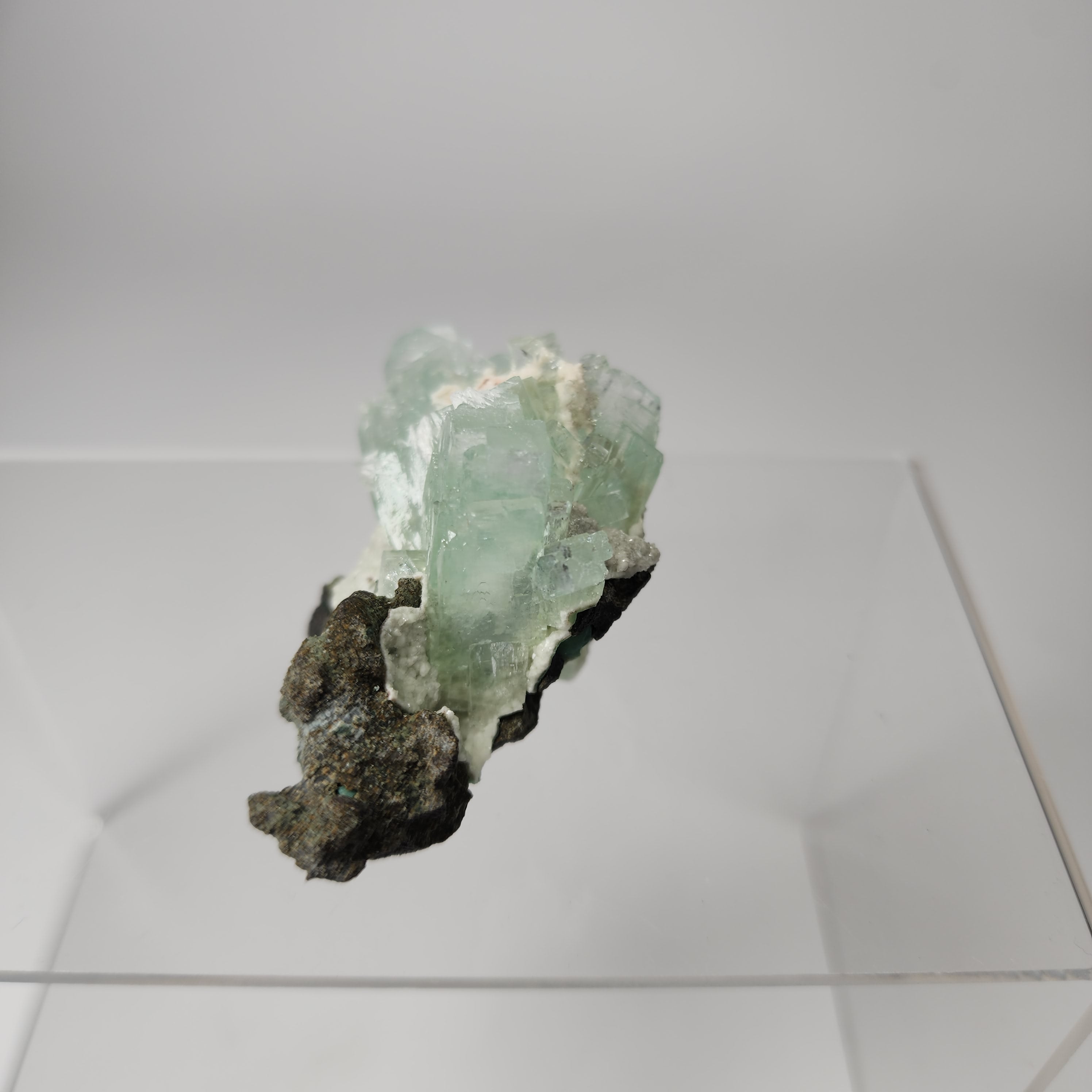 Light Green Disco Ball Apophyllite - Specimen #4 -  from Admednagar, Maharashtra, India