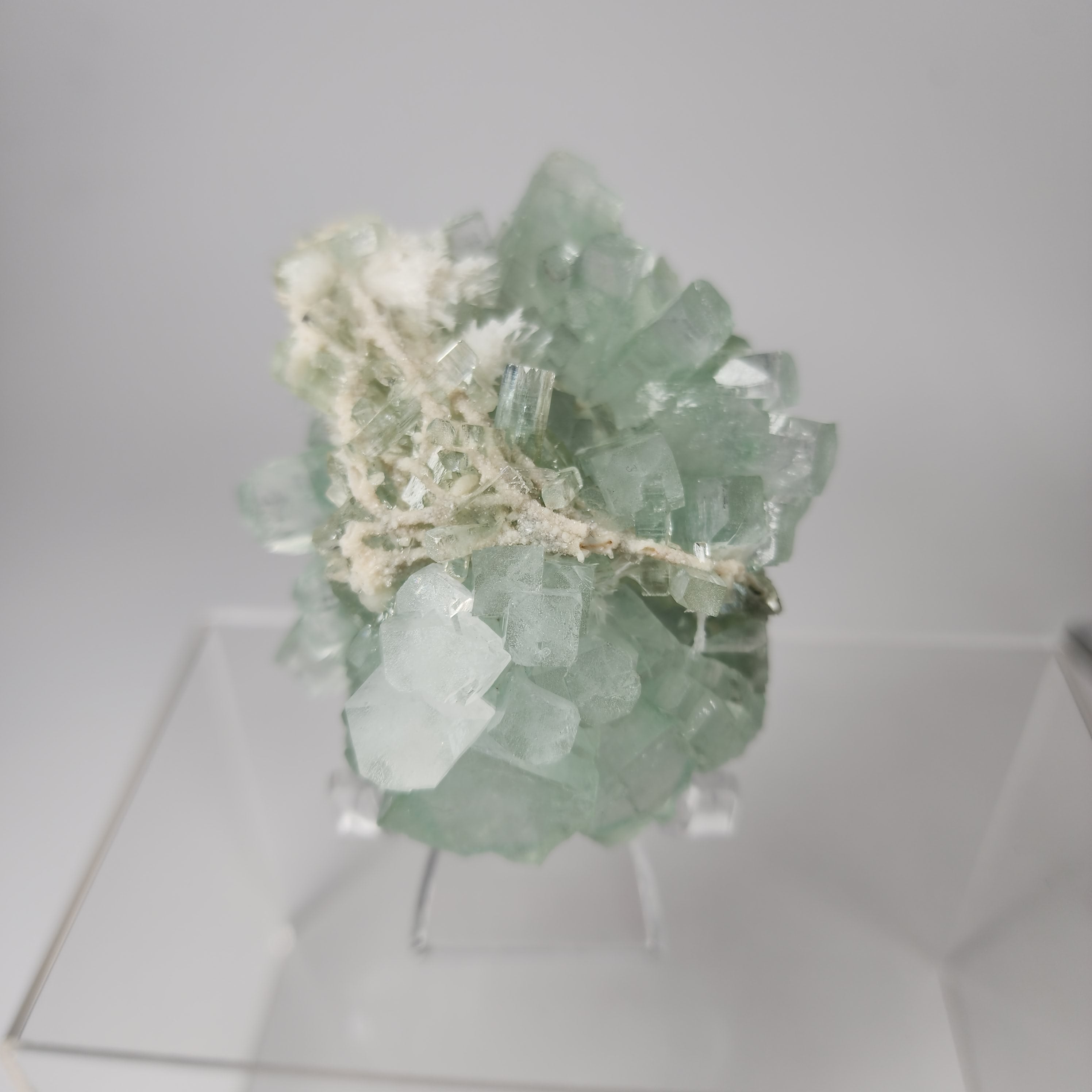 Light Green Disco Ball Apophyllite - Specimen #8 -  from Admednagar, Maharashtra, India