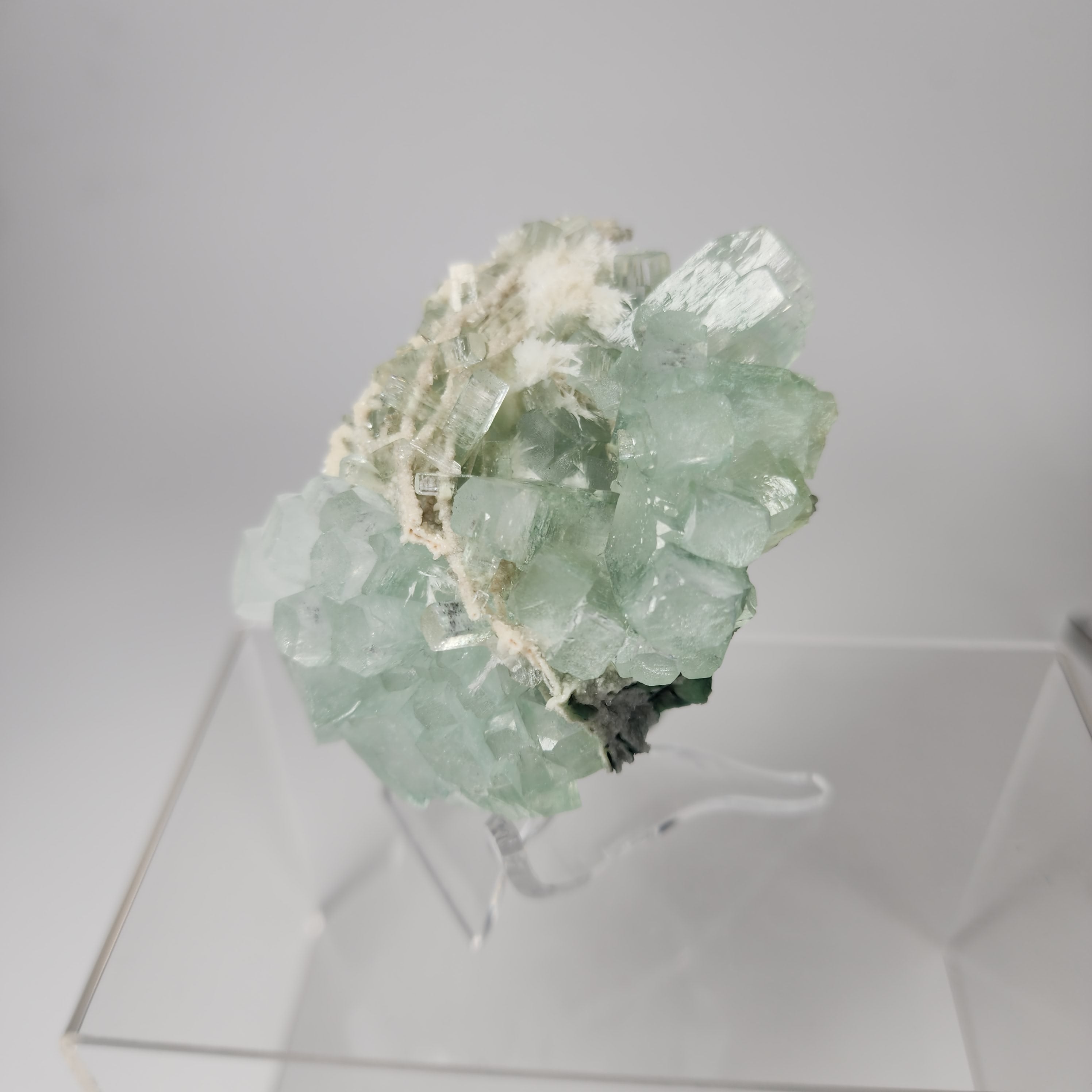 Light Green Disco Ball Apophyllite - Specimen #8 -  from Admednagar, Maharashtra, India