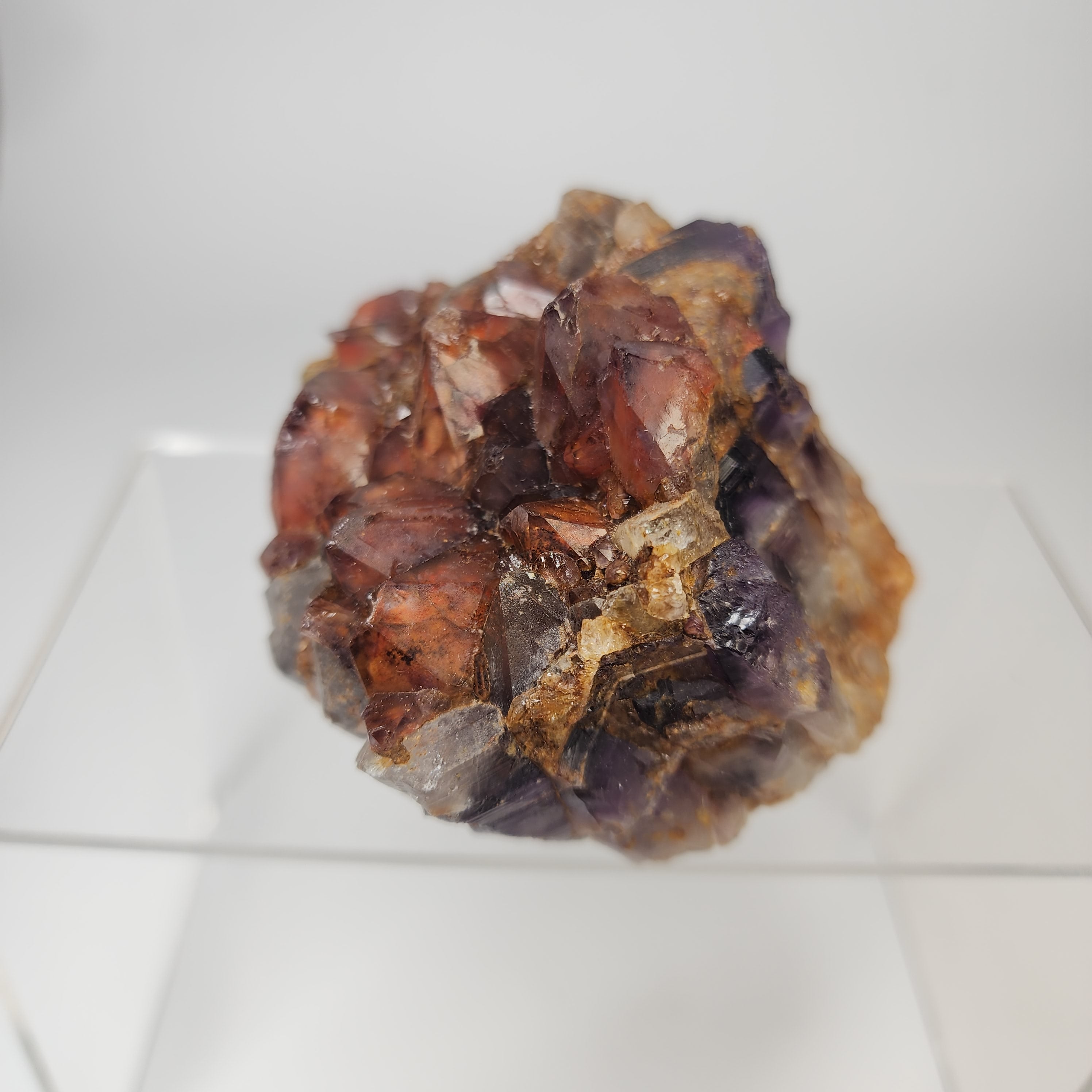 Alien Amethyst aka Hematite Included Amethyst Elestials from Hyderabad, India Specimen #34