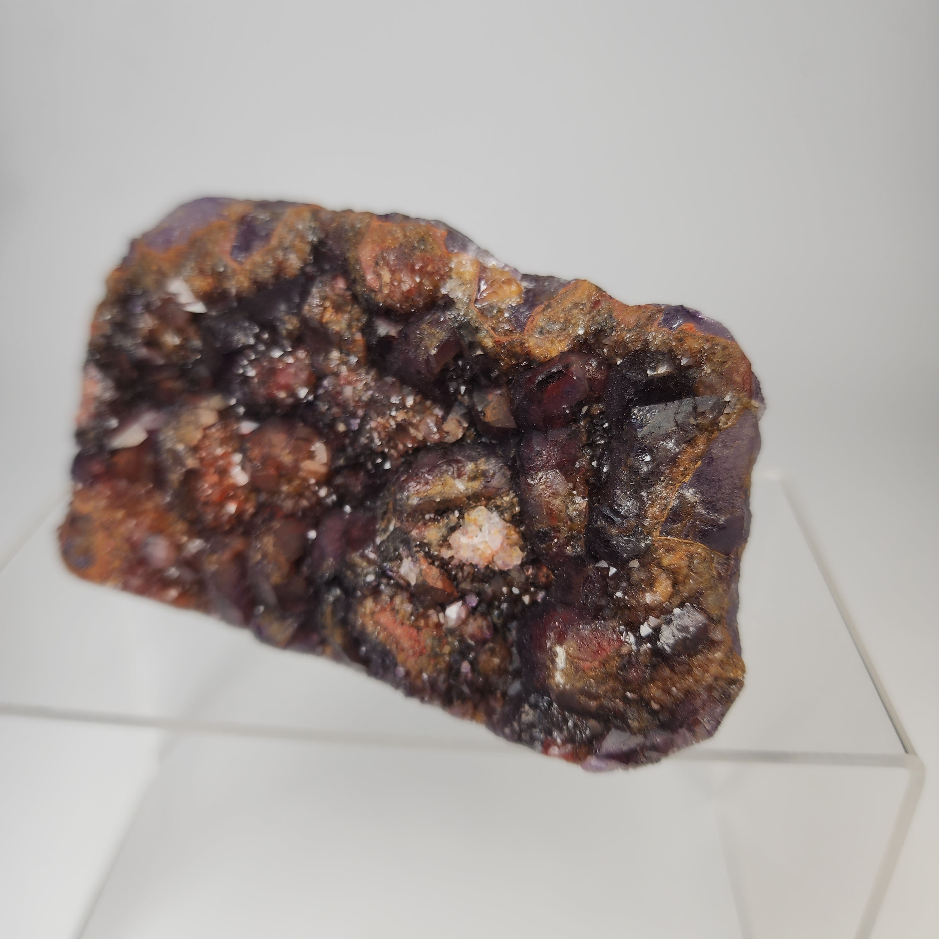 Alien Amethyst aka Hematite Included Amethyst Elestials from Hyderabad, India Specimen #35