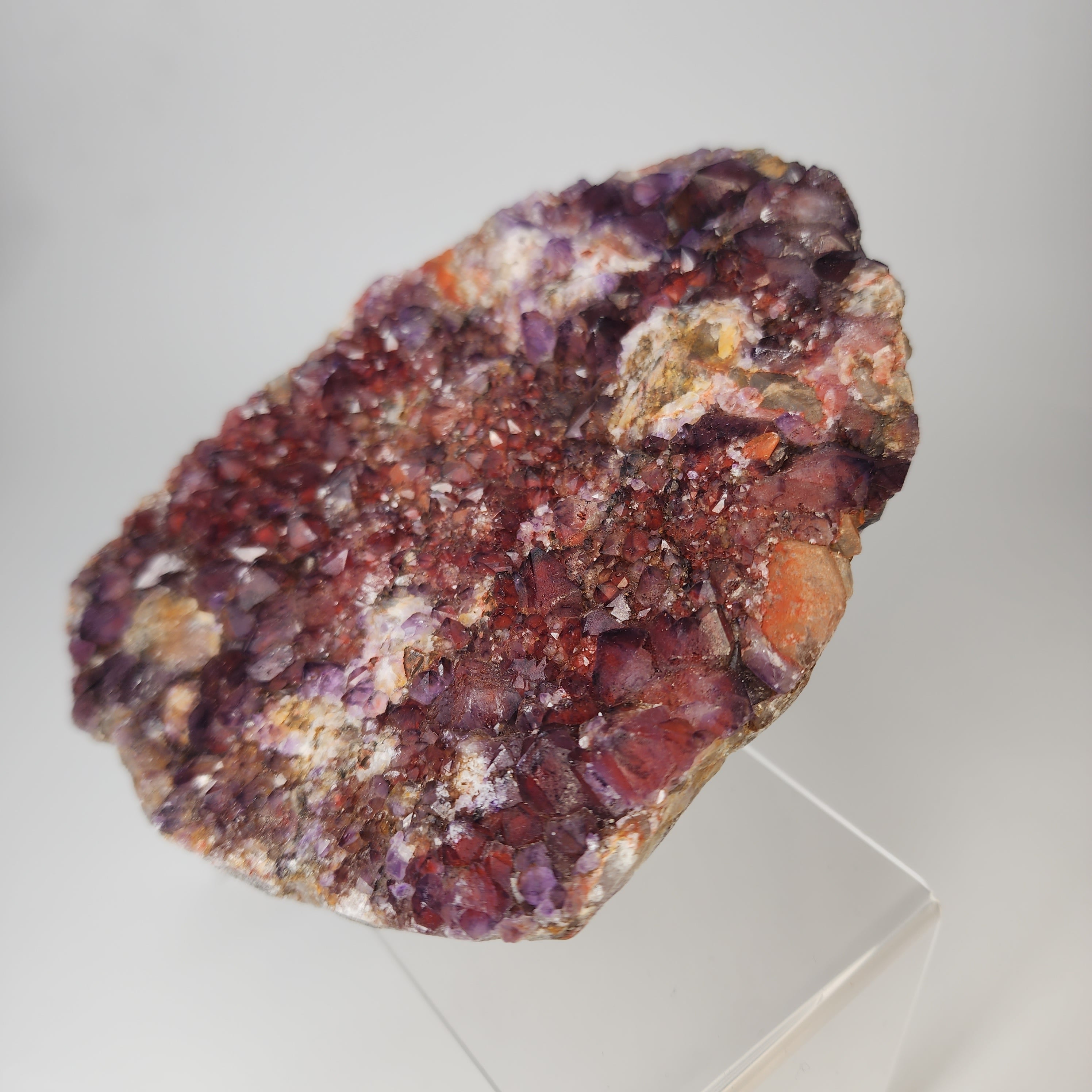 Alien Amethyst aka Hematite Included Amethyst Elestials from Hyderabad, India Specimen #36