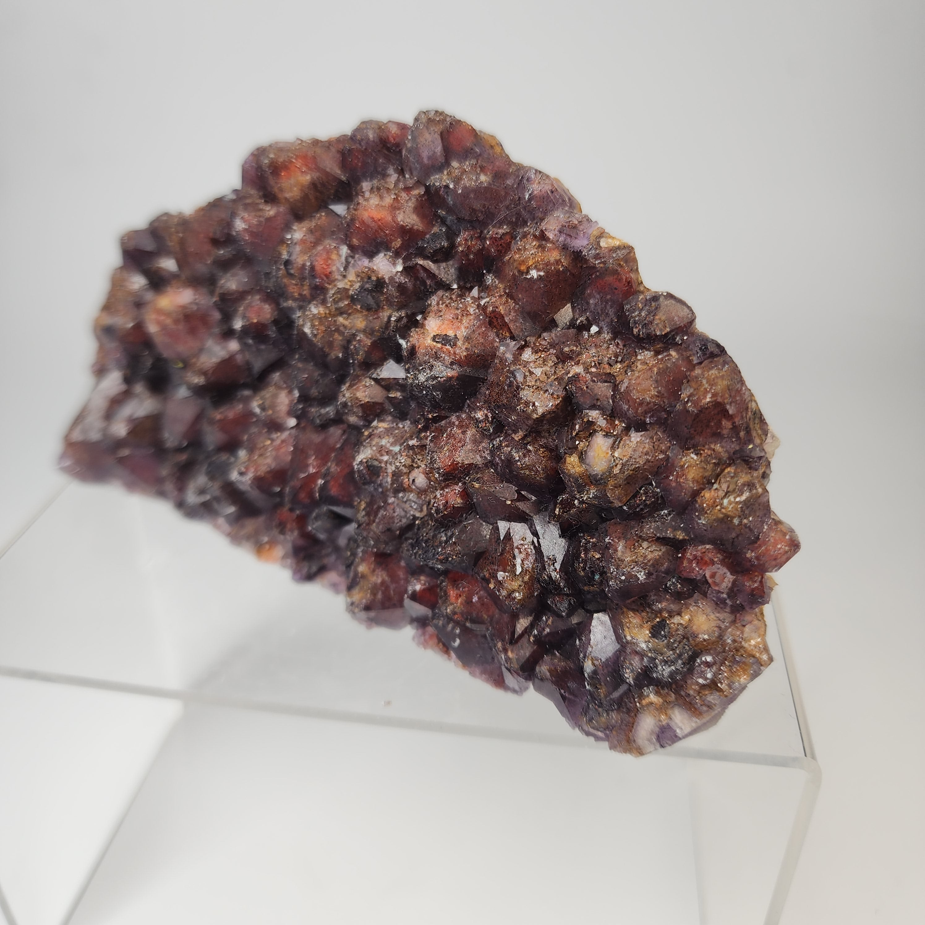 Alien Amethyst aka Hematite Included Amethyst Elestials from Hyderabad, India Specimen #38