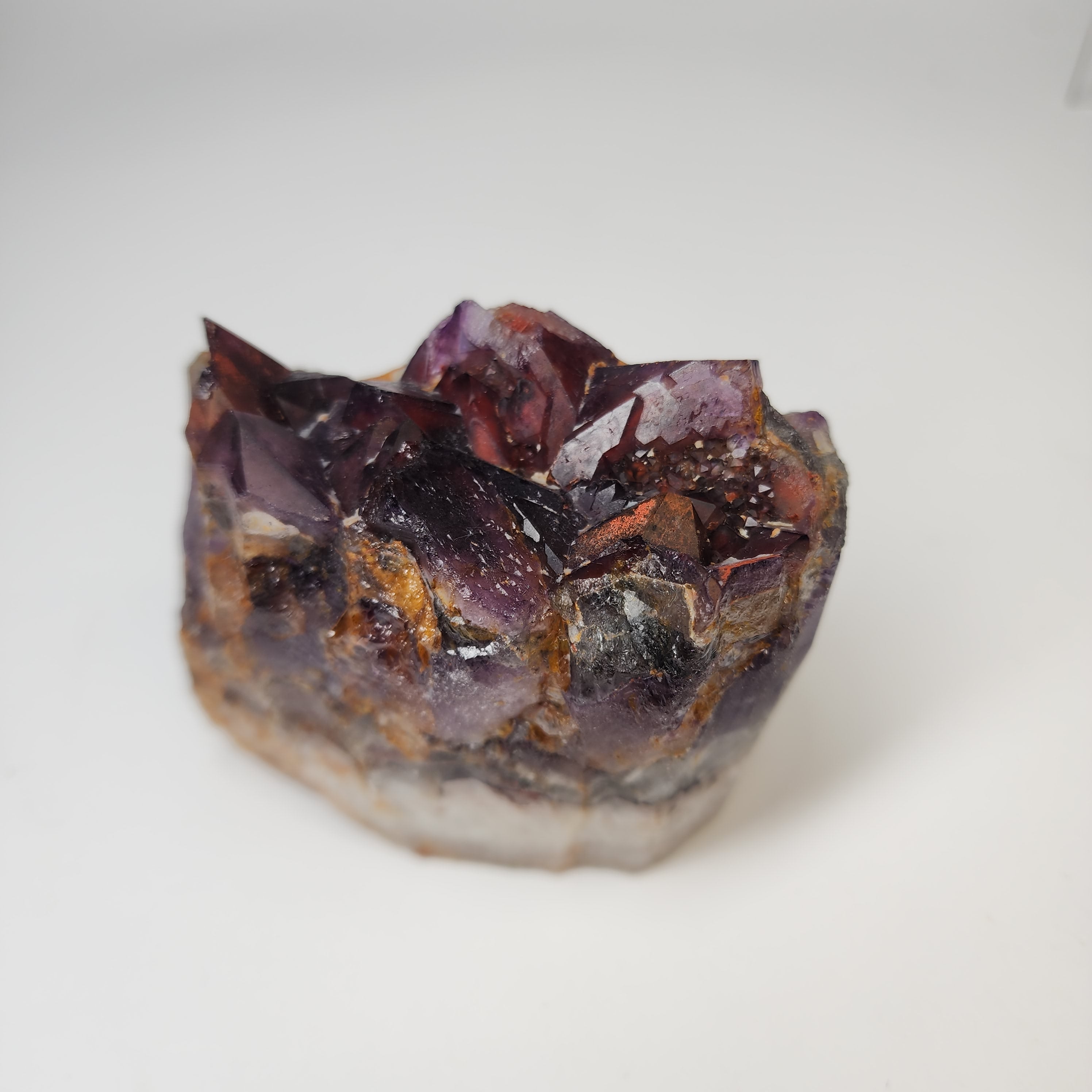 Alien Amethyst aka Hematite Included Amethyst Elestials from Hyderabad, India Specimen #45