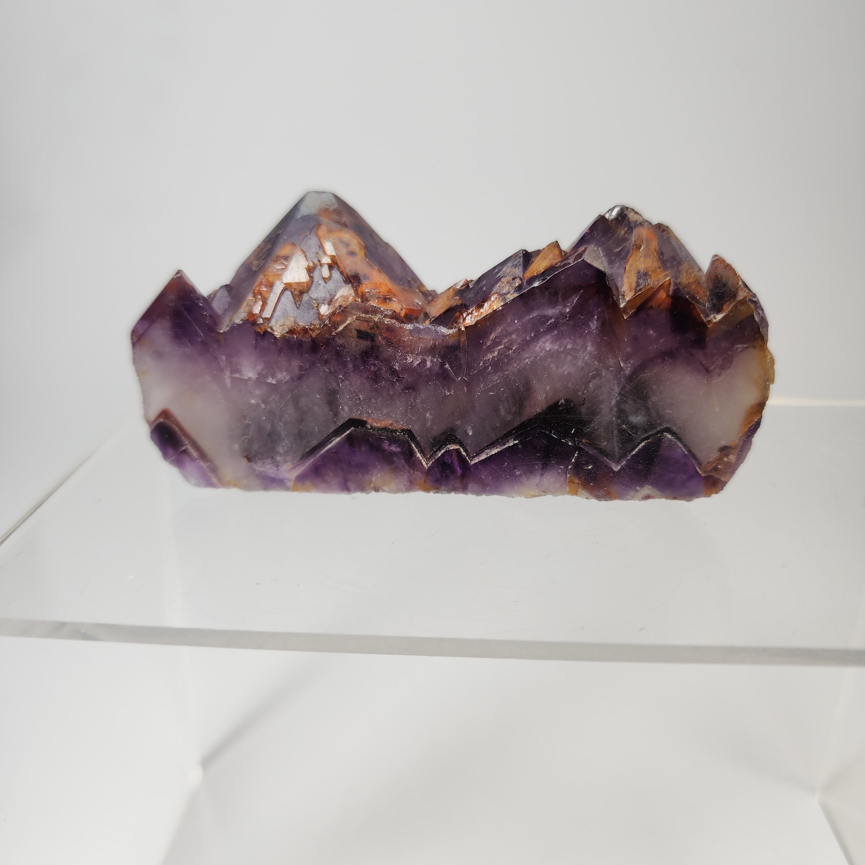 Polished Alien Amethyst aka Hematite Included Amethyst Elestials from Hyderabad, India Specimen #1