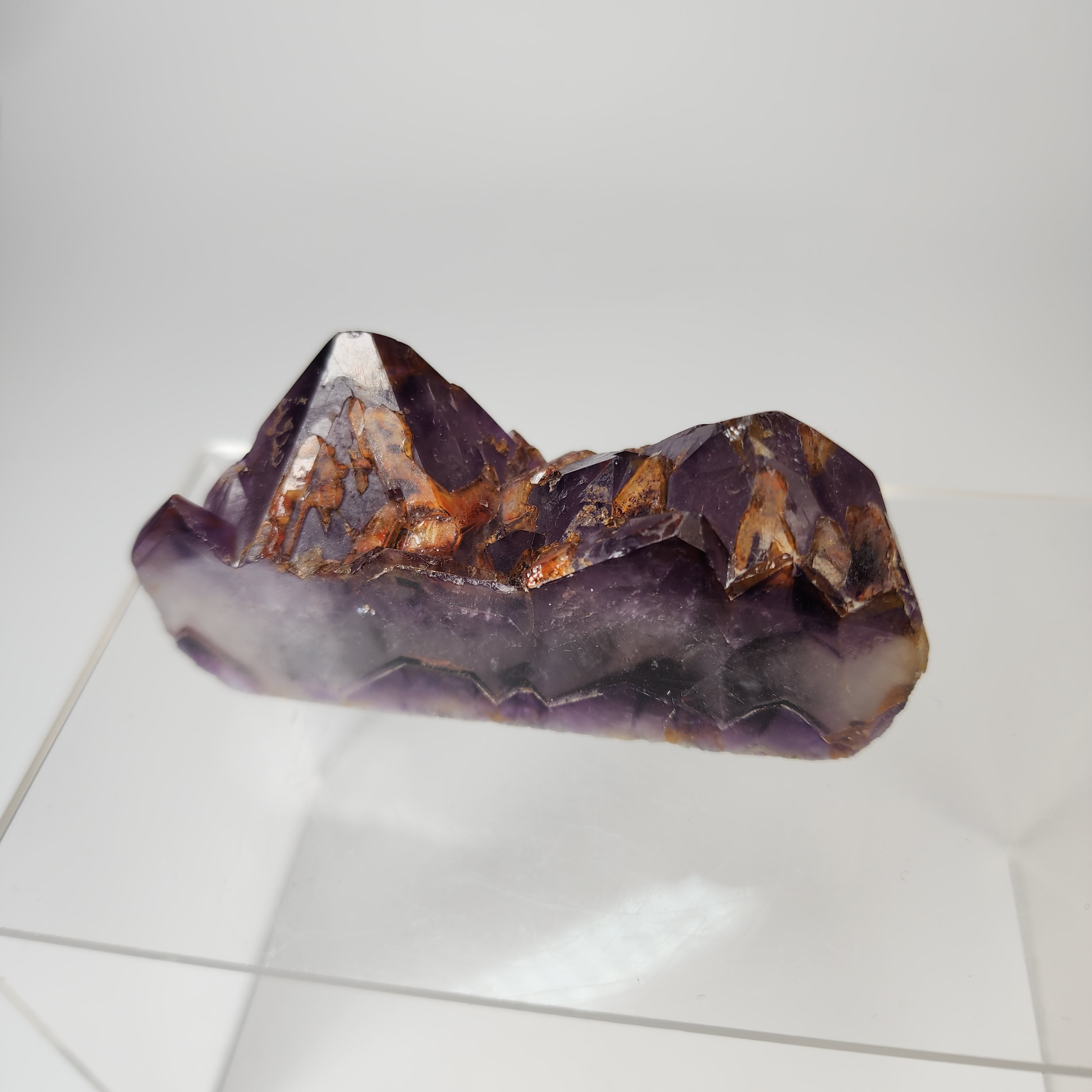 Polished Alien Amethyst aka Hematite Included Amethyst Elestials from Hyderabad, India Specimen #1