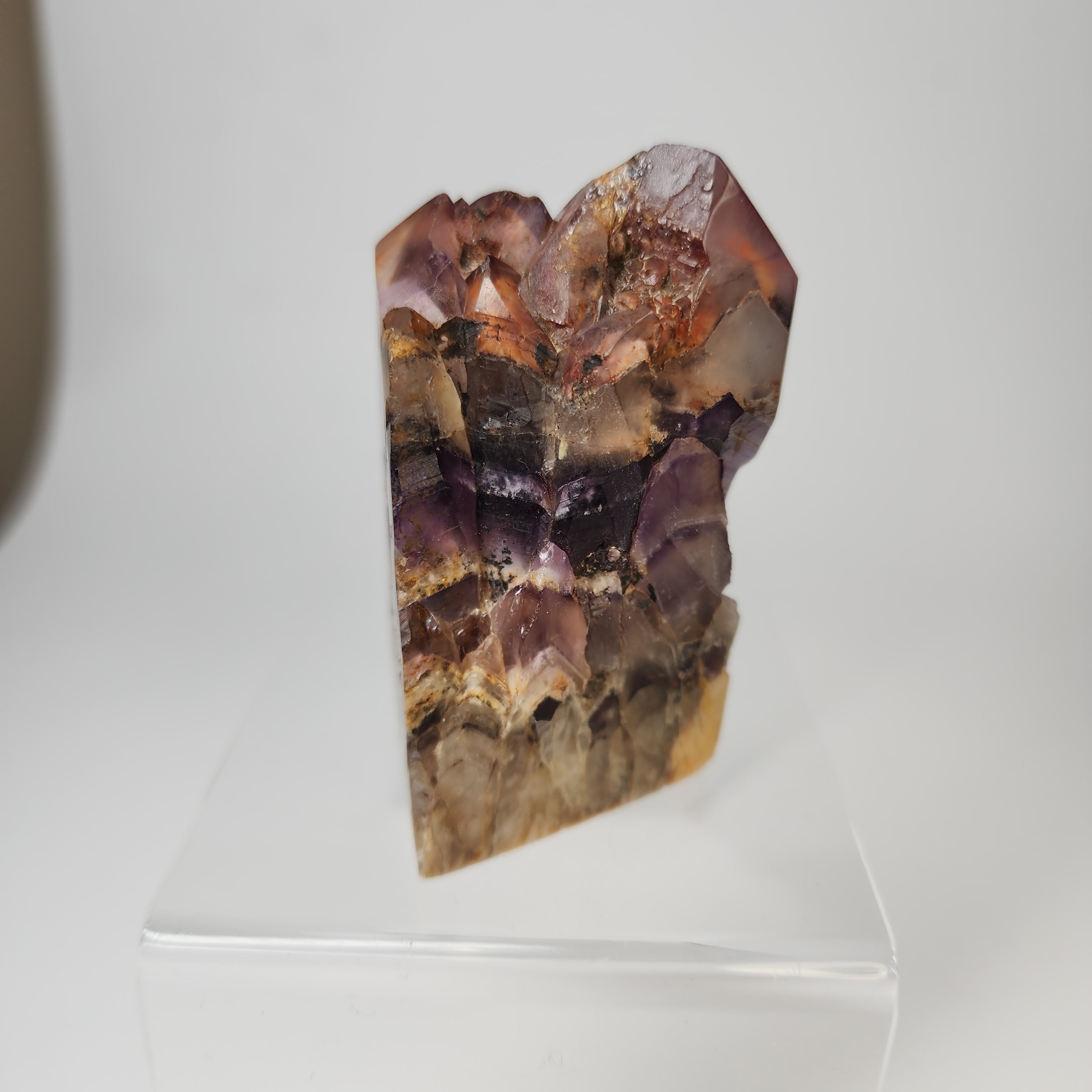 Polished Alien Amethyst aka Hematite Included Amethyst Elestials from Hyderabad, India Specimen #3