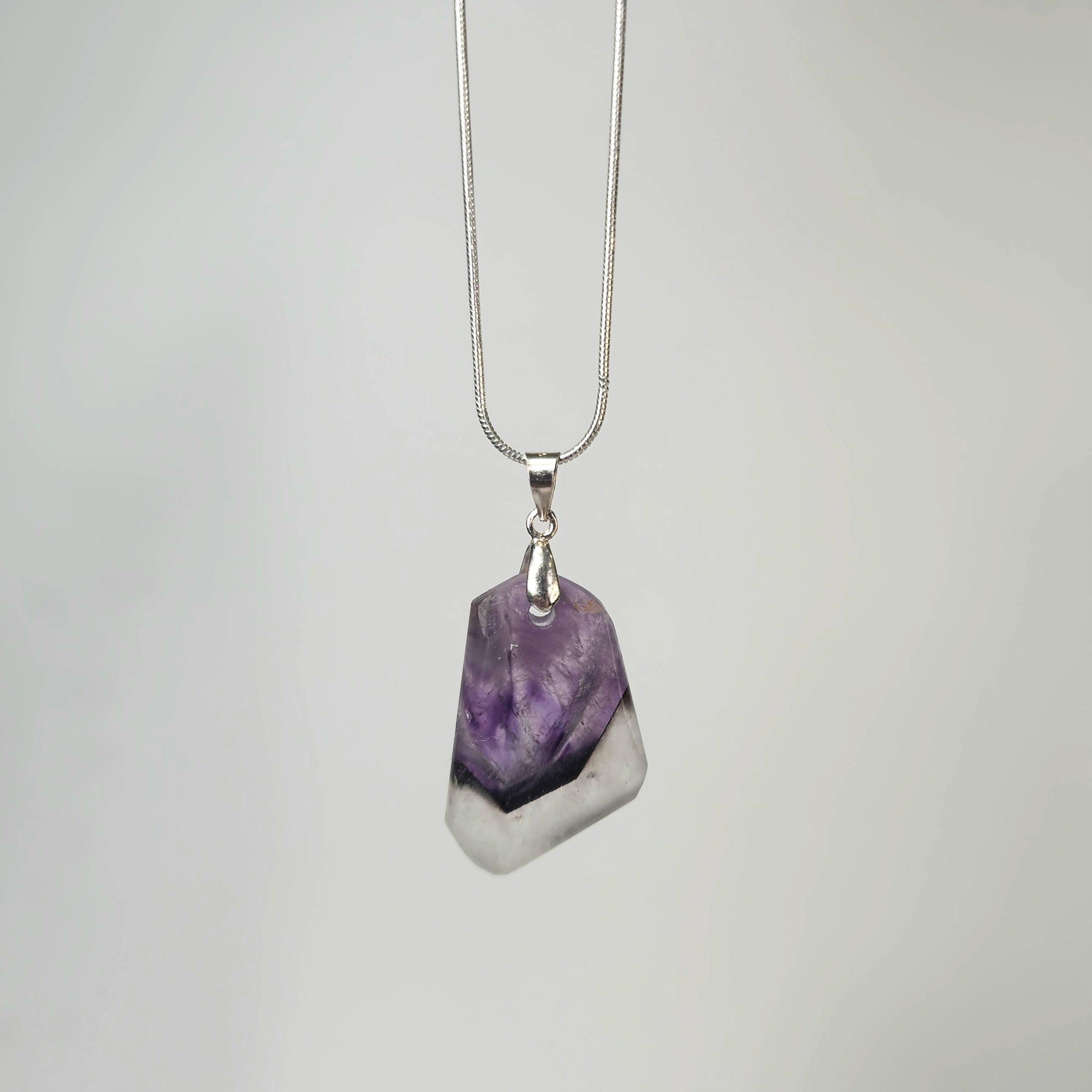 Alien Amethyst Pendants - aka Hematite Included Amethyst Elestials from Hyderabad, India