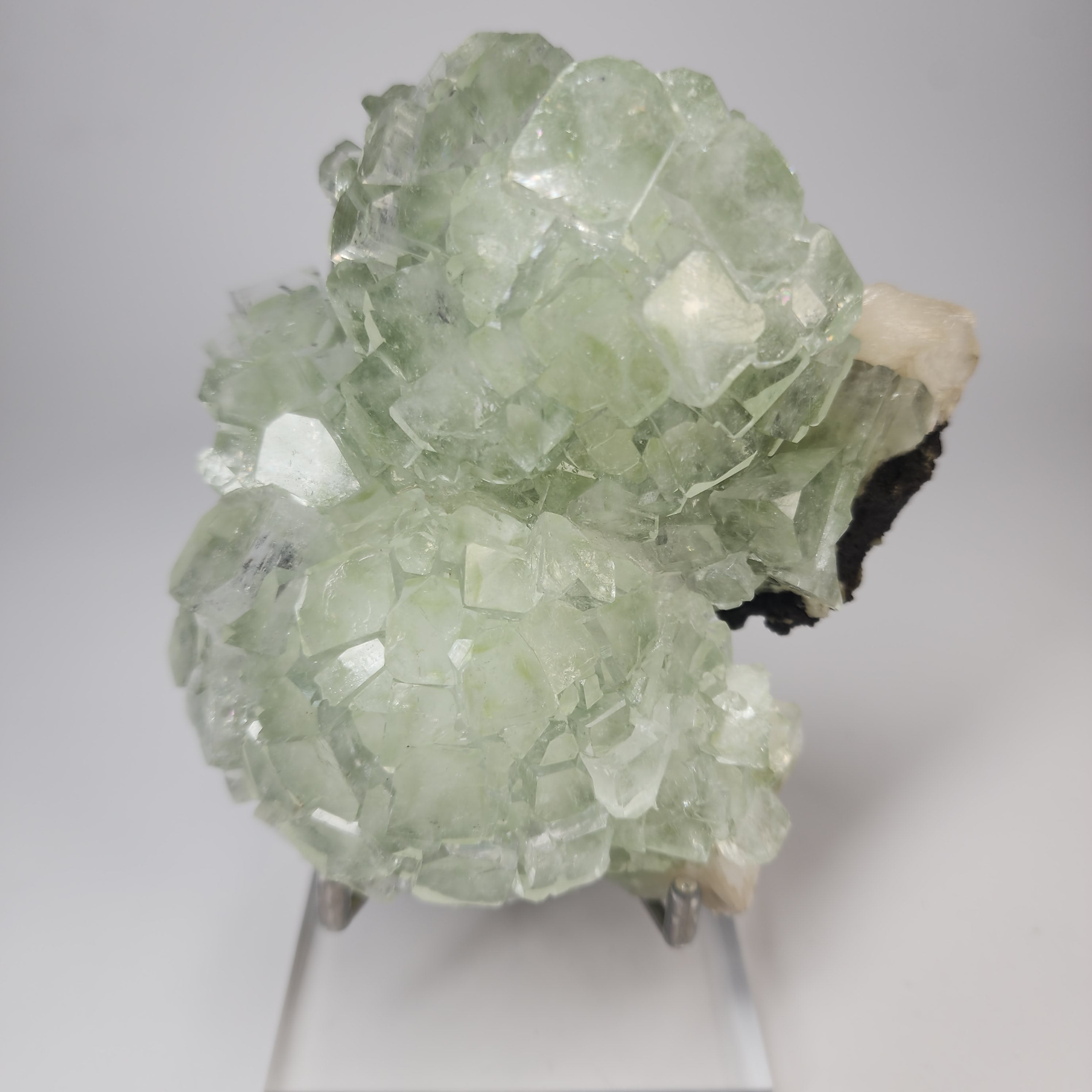 Fine Specimen - Disco Ball Green Apophyllite from Pune District, Maharashtra, India