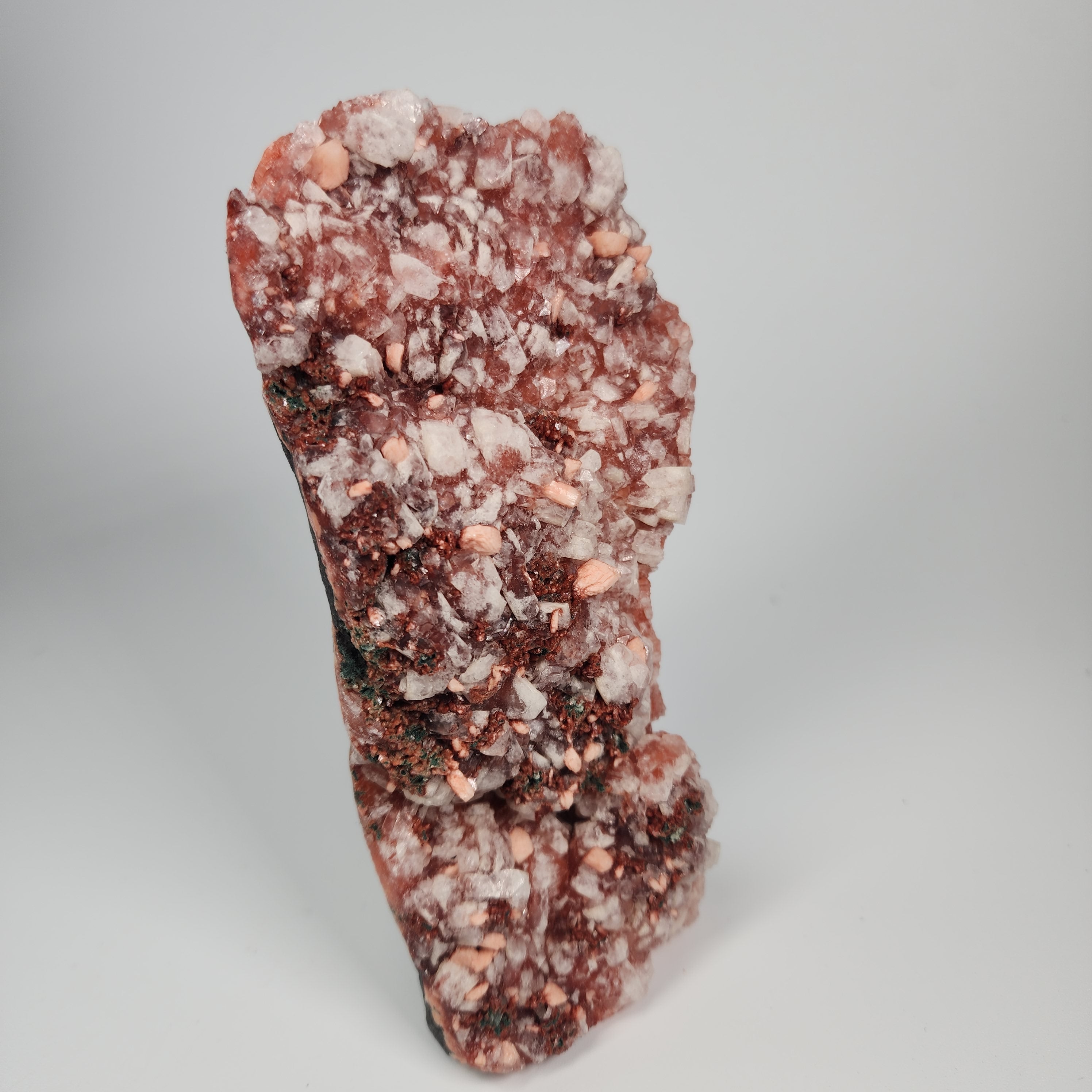 Red Apophyllite (Apophyllite on Hematite) Specimen #7 from Jalgaon Mine, Maharashtra, India