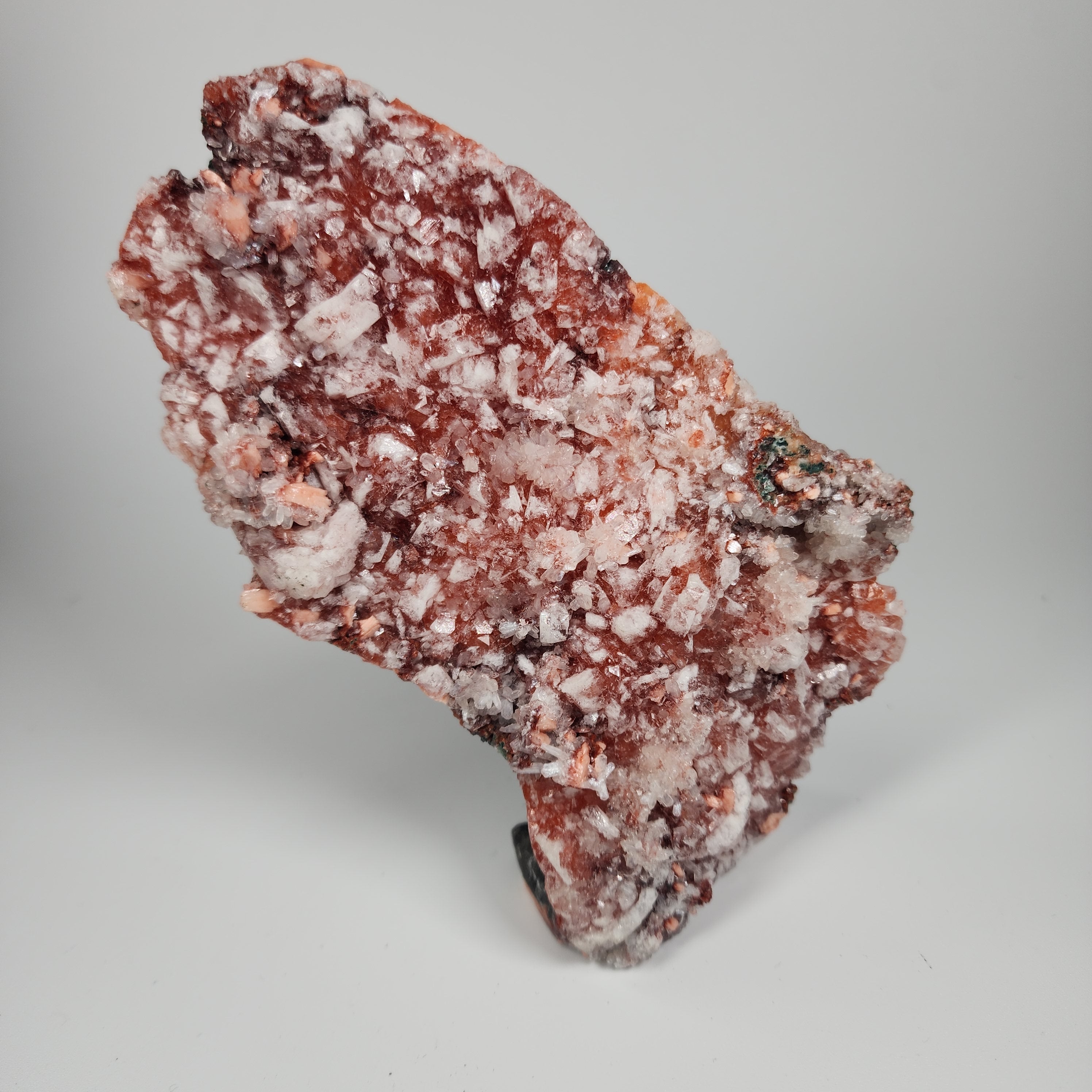 Red Apophyllite (Apophyllite on Hematite) Specimen #8 from Jalgaon Mine, Maharashtra, India