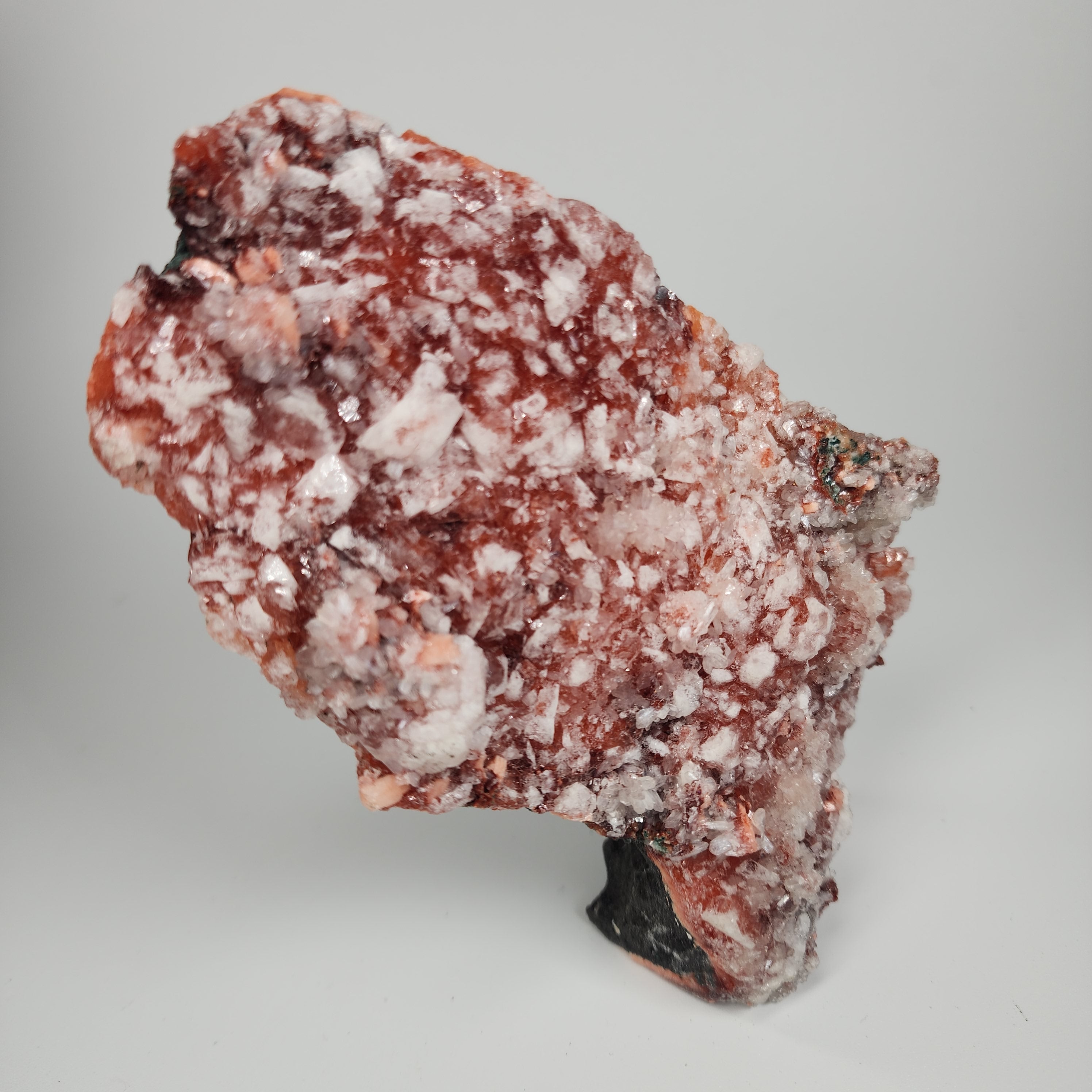 Red Apophyllite (Apophyllite on Hematite) Specimen #8 from Jalgaon Mine, Maharashtra, India