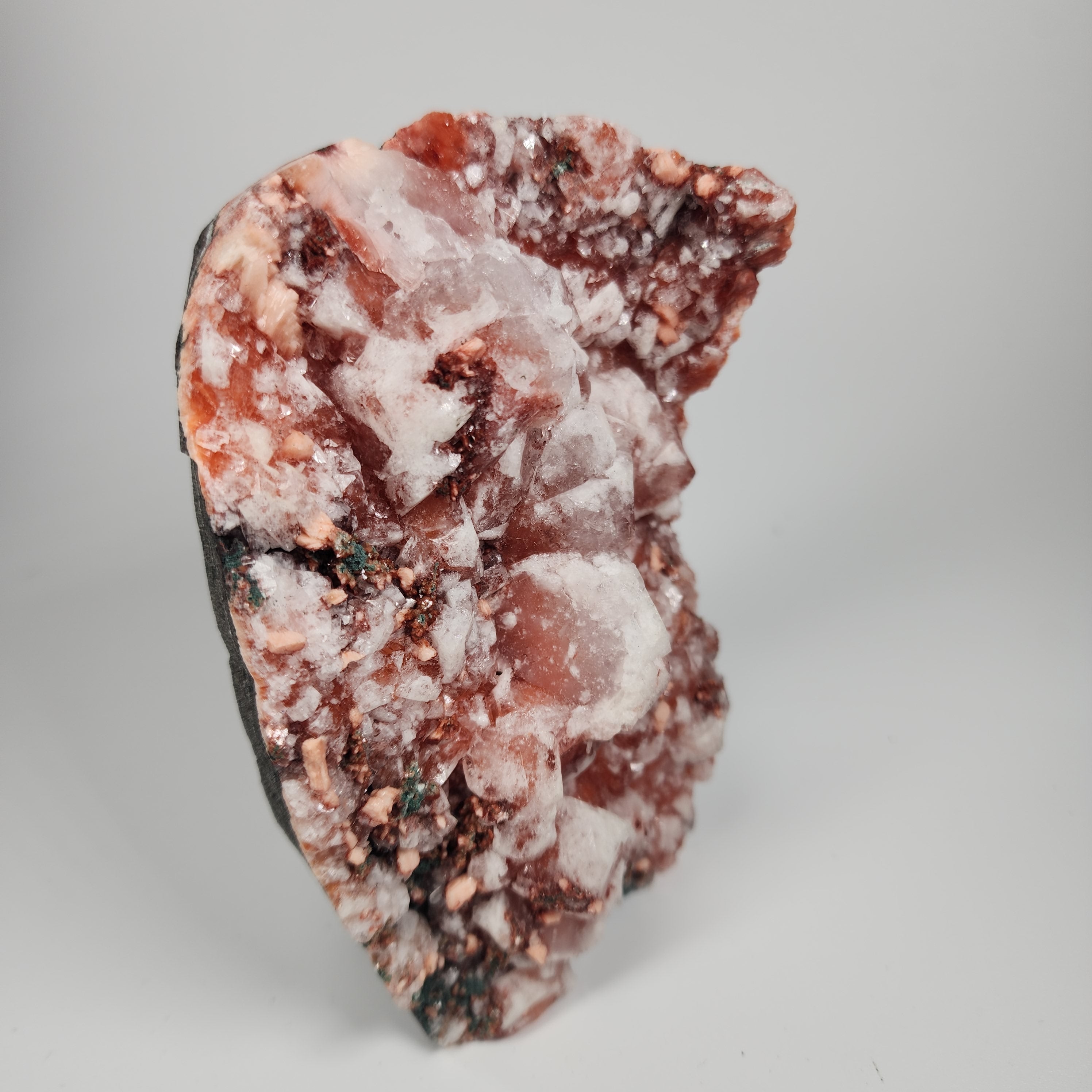 Red Apophyllite (Apophyllite on Hematite) Specimen #9 from Jalgaon Mine, Maharashtra, India