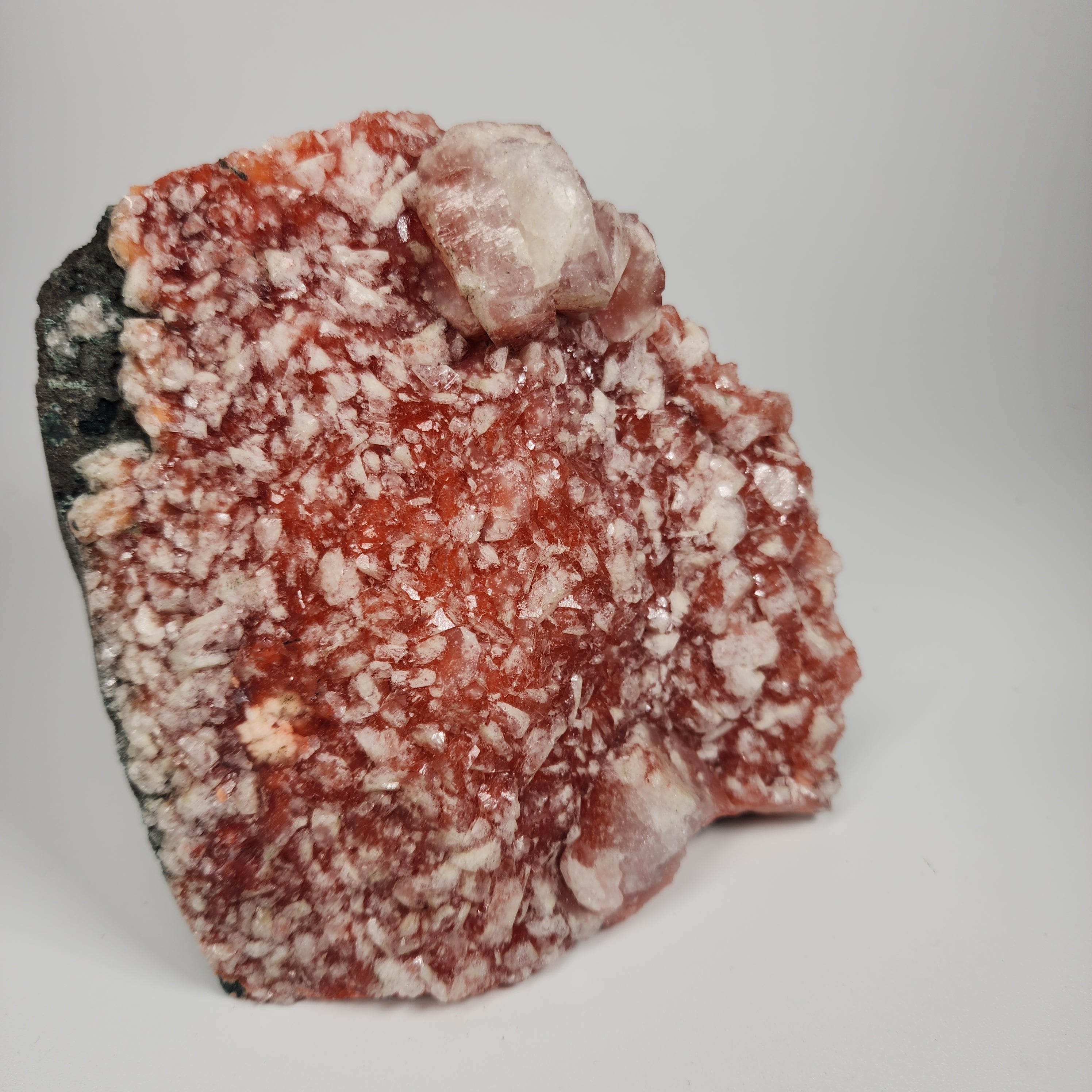 Red Apophyllite (Apophyllite on Hematite) Specimen #10 from Jalgaon Mine, Maharashtra, India