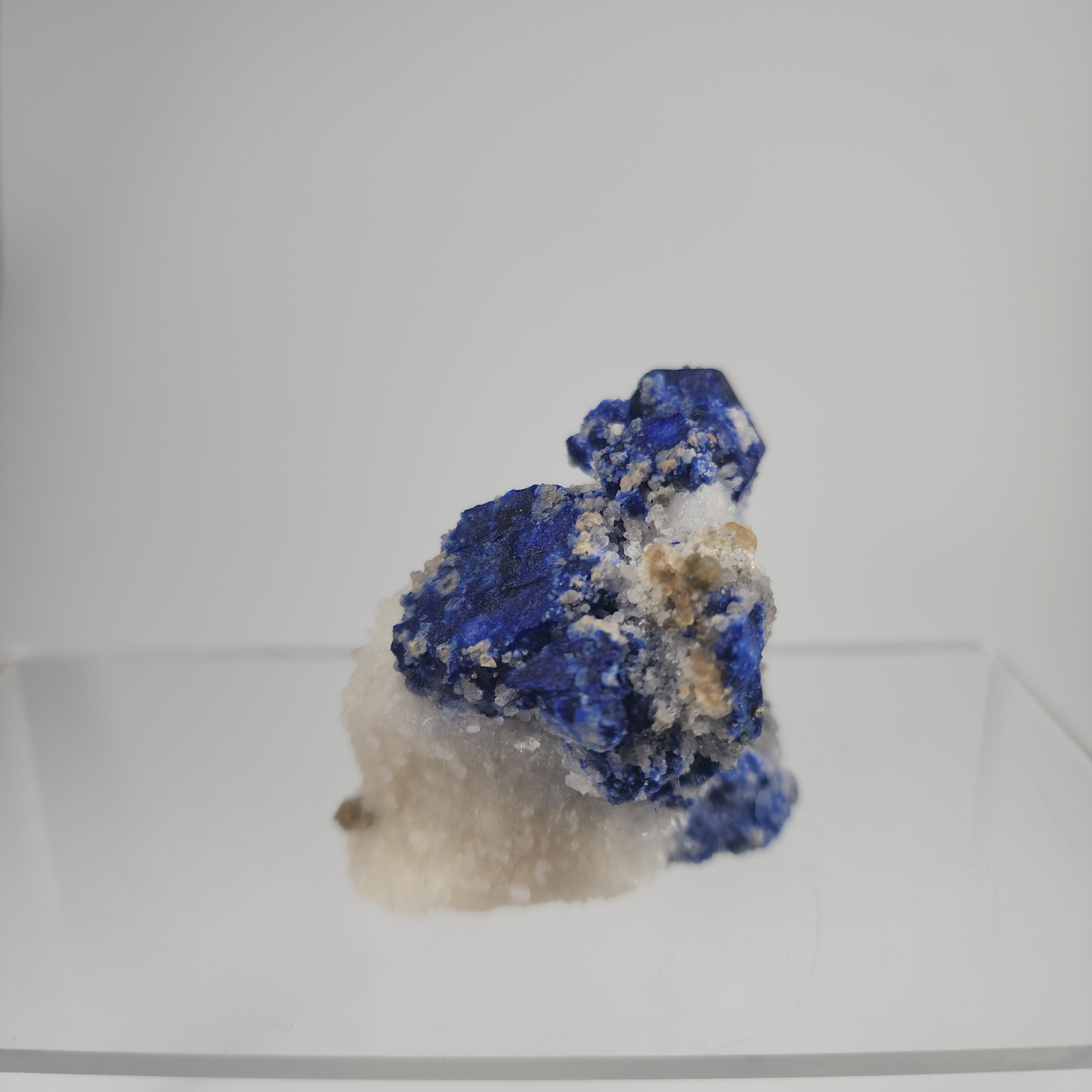 Lazurite on Marble Specimen #2 from Badakhshan Province, Afghanistan