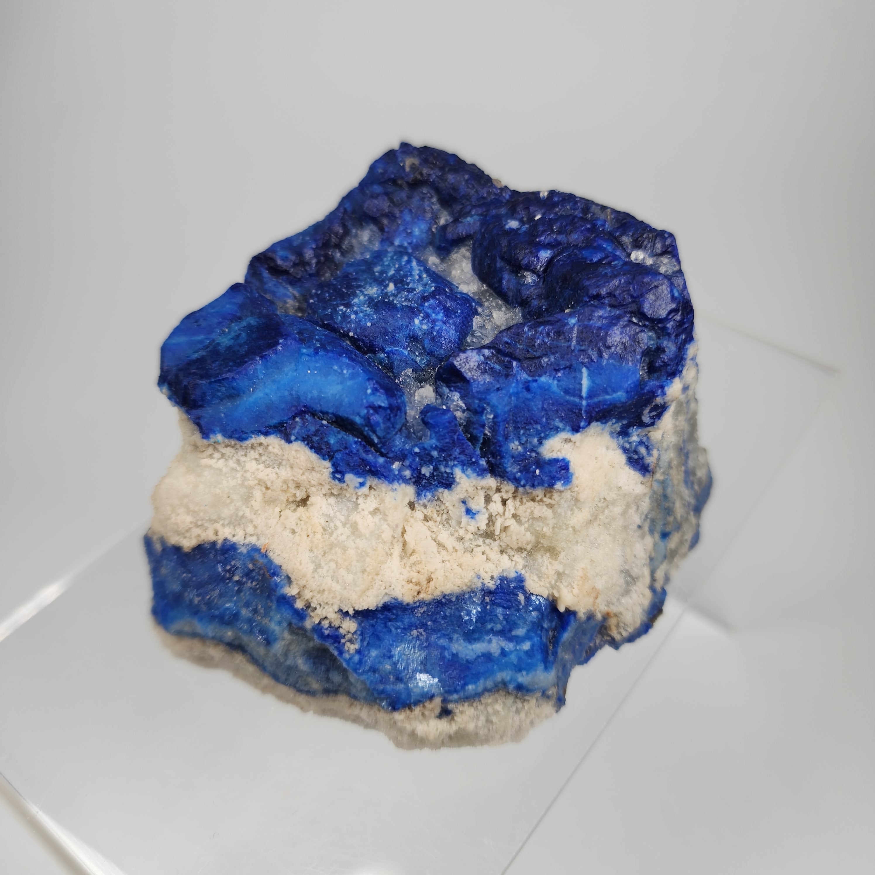 Lazurite on Marble Specimen #8 from Badakhshan Province, Afghanistan