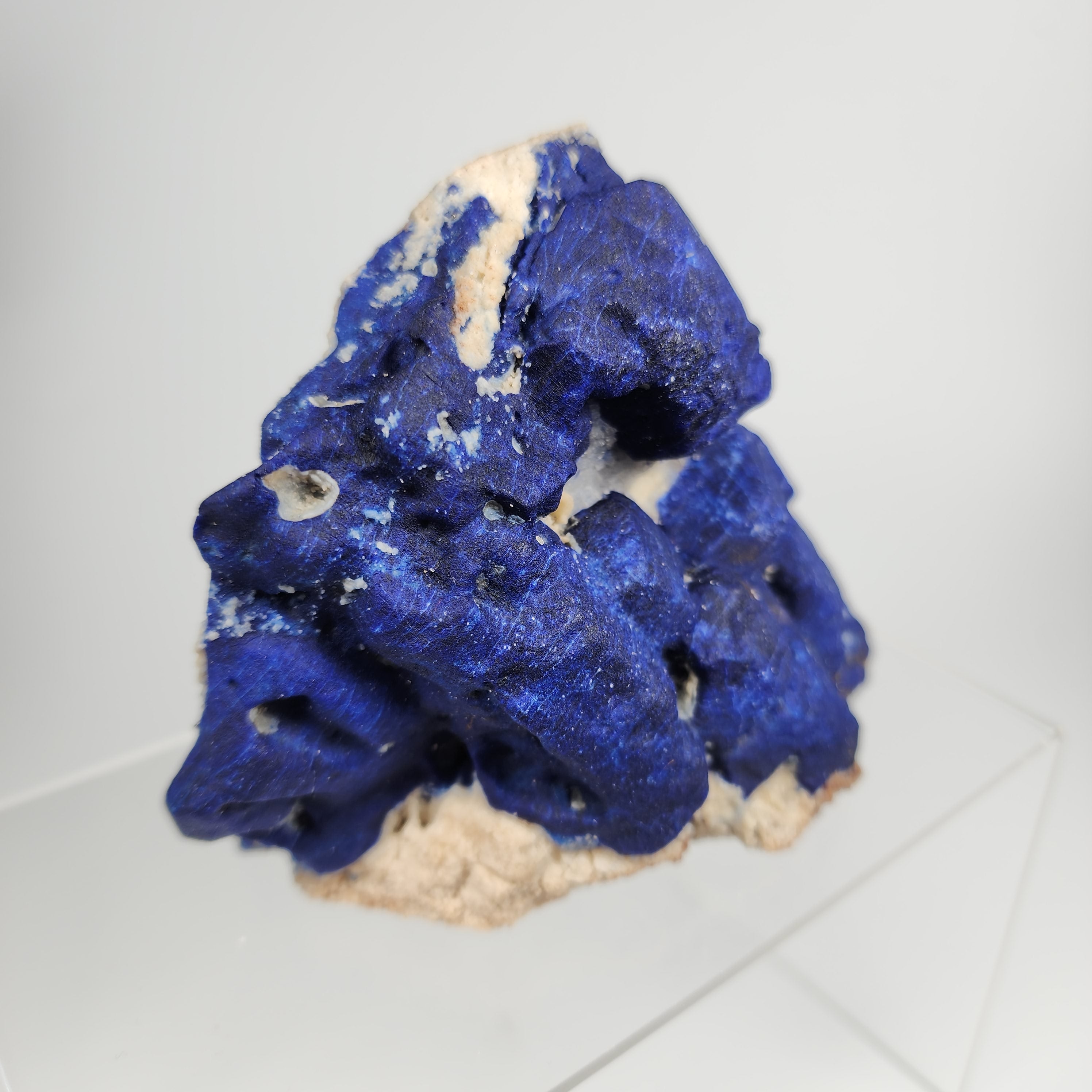 Lazurite on Marble Specimen #12 from Badakhshan Province, Afghanistan