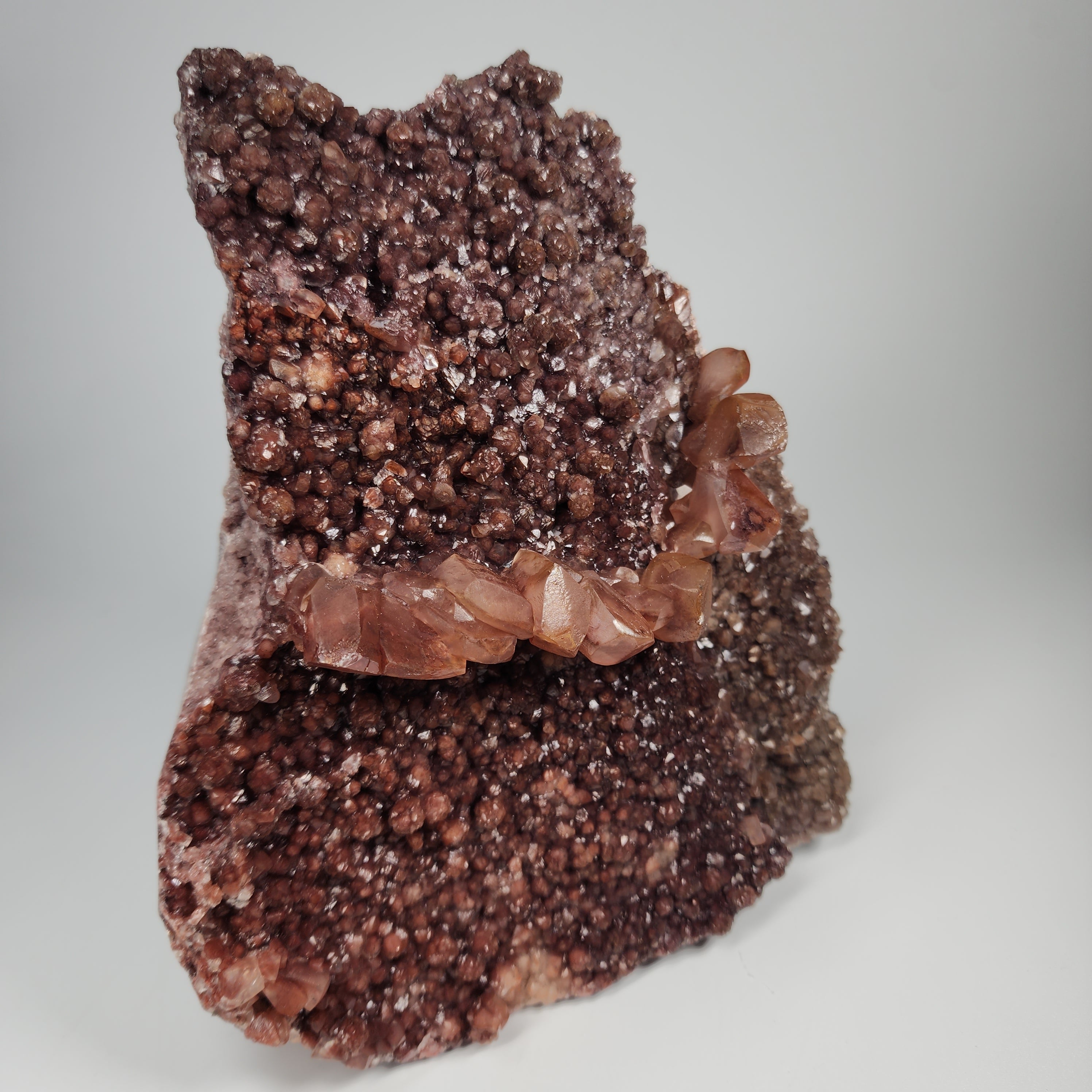 Hematite Included Calcite Specimen #3 "Candy Calcite" from Maharashtra, India