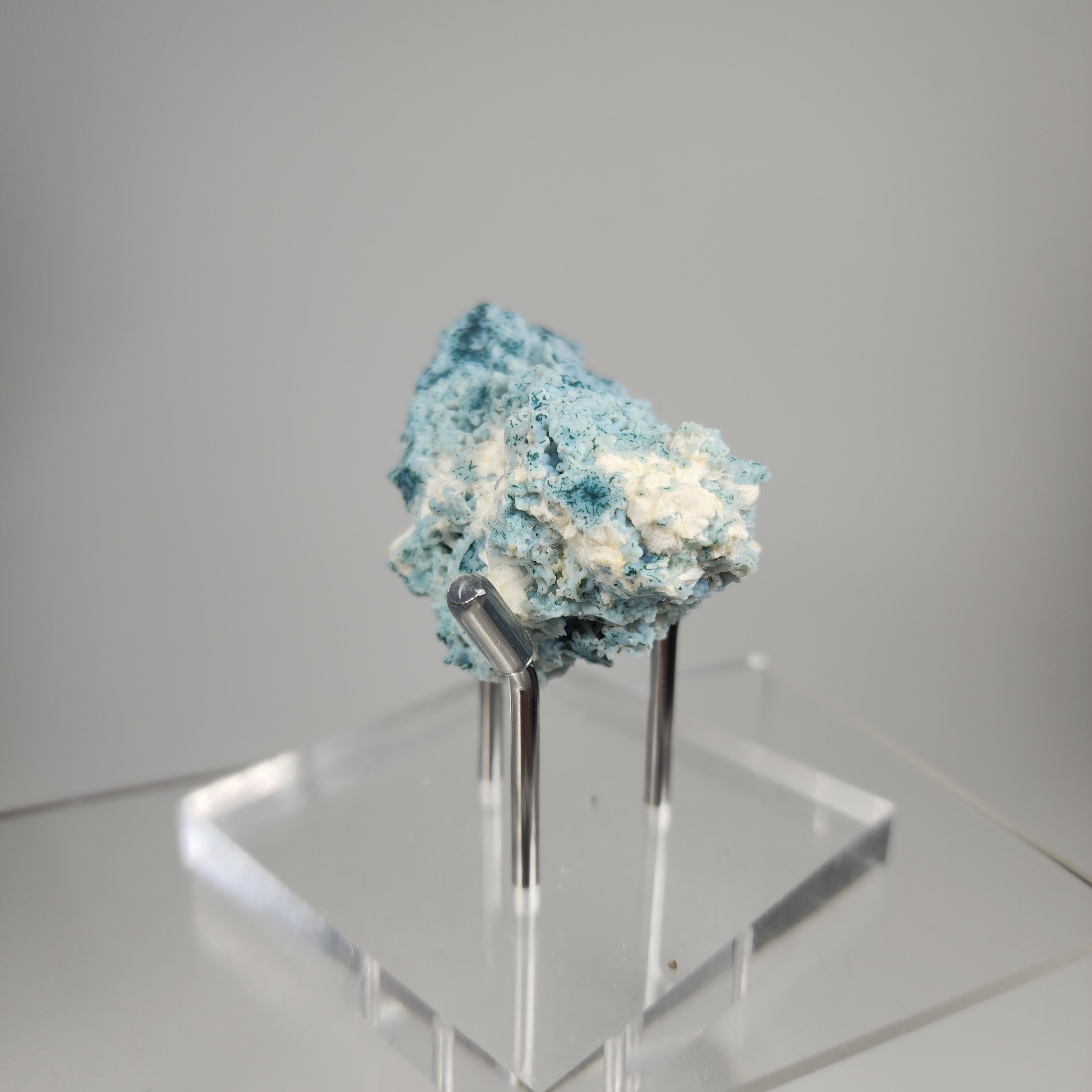 Blue Filigree Chalcedony Stalactite Specimen #7 from Aurangabad, Maharashtra, India