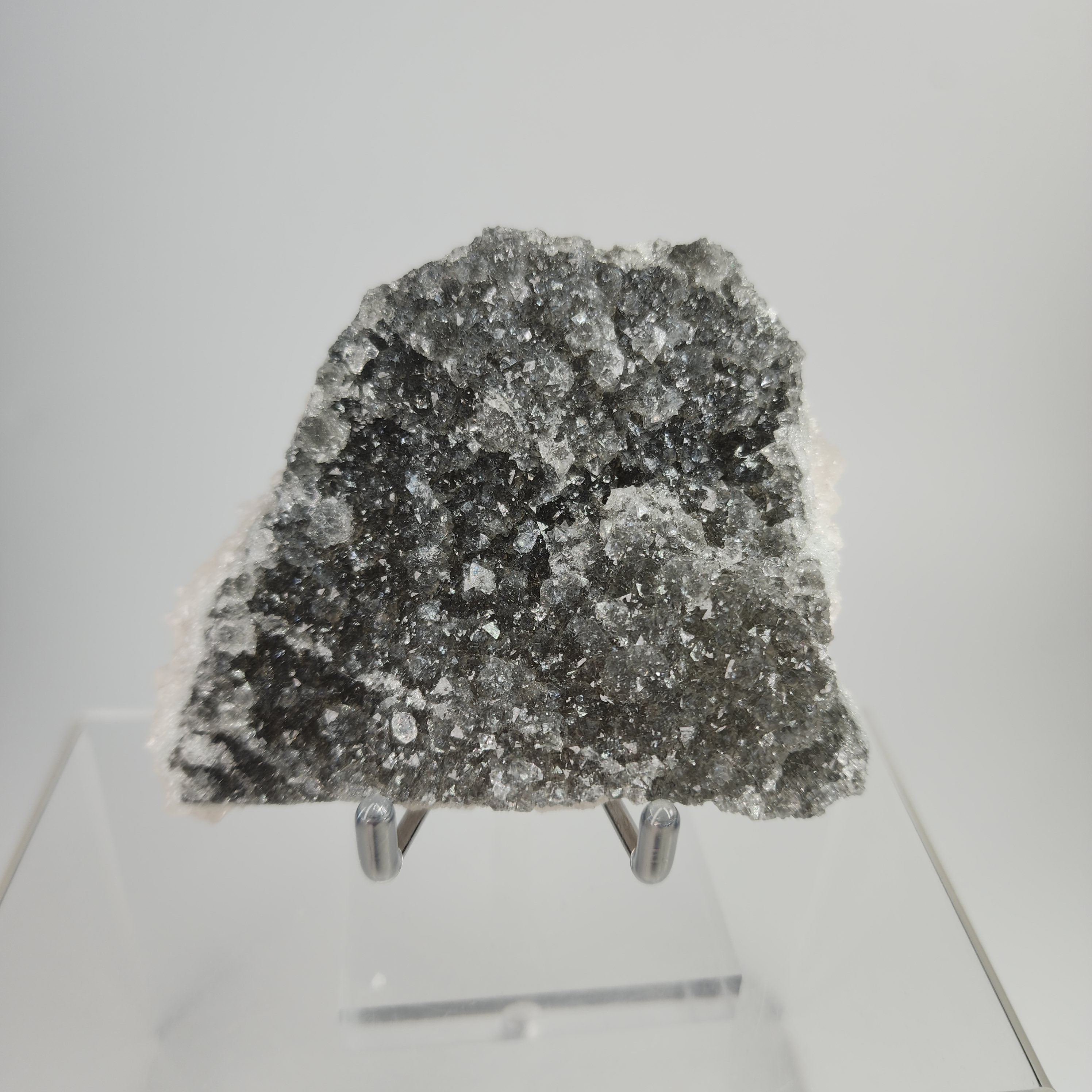 Black Apophyllite Crust, Specimen #9, from Aurangabad, India