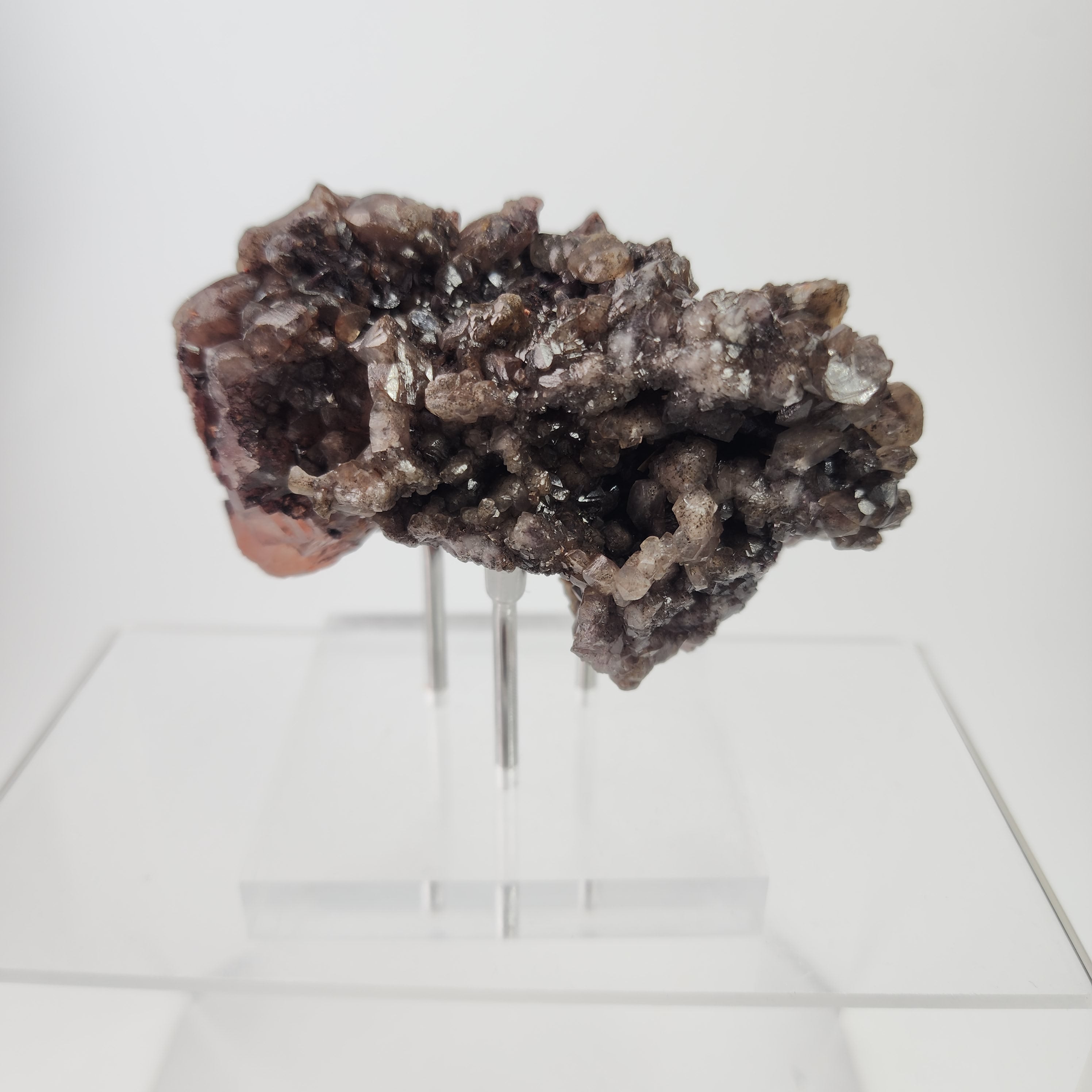 Hematite Included Calcite Specimen #64 "Candy Calcite" from Maharashtra, India