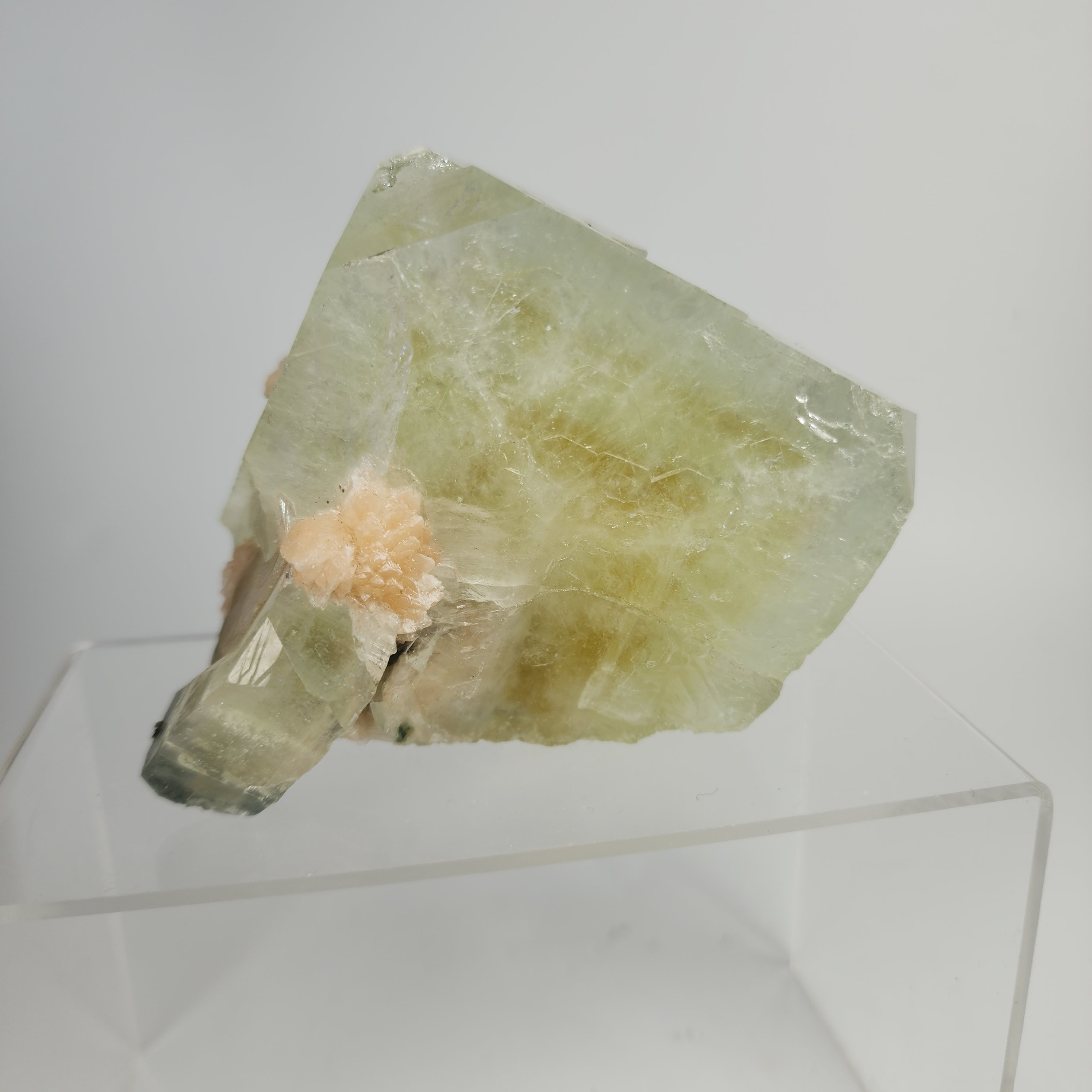 Large Cubed Green Apophyllite Specimen #8 from Maharashtra, India