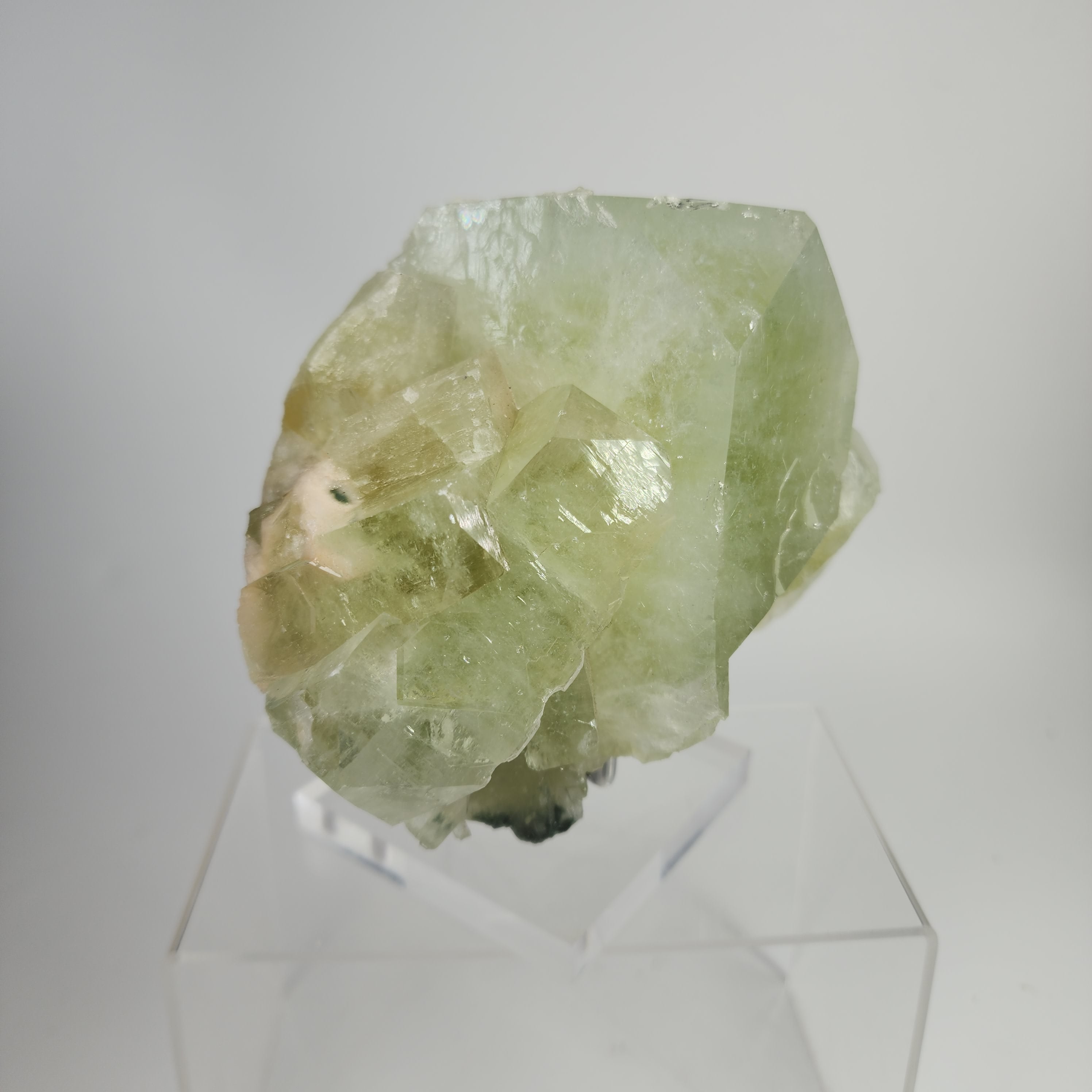 Large Cubed Green Apophyllite Specimen #13 from Maharashtra, India