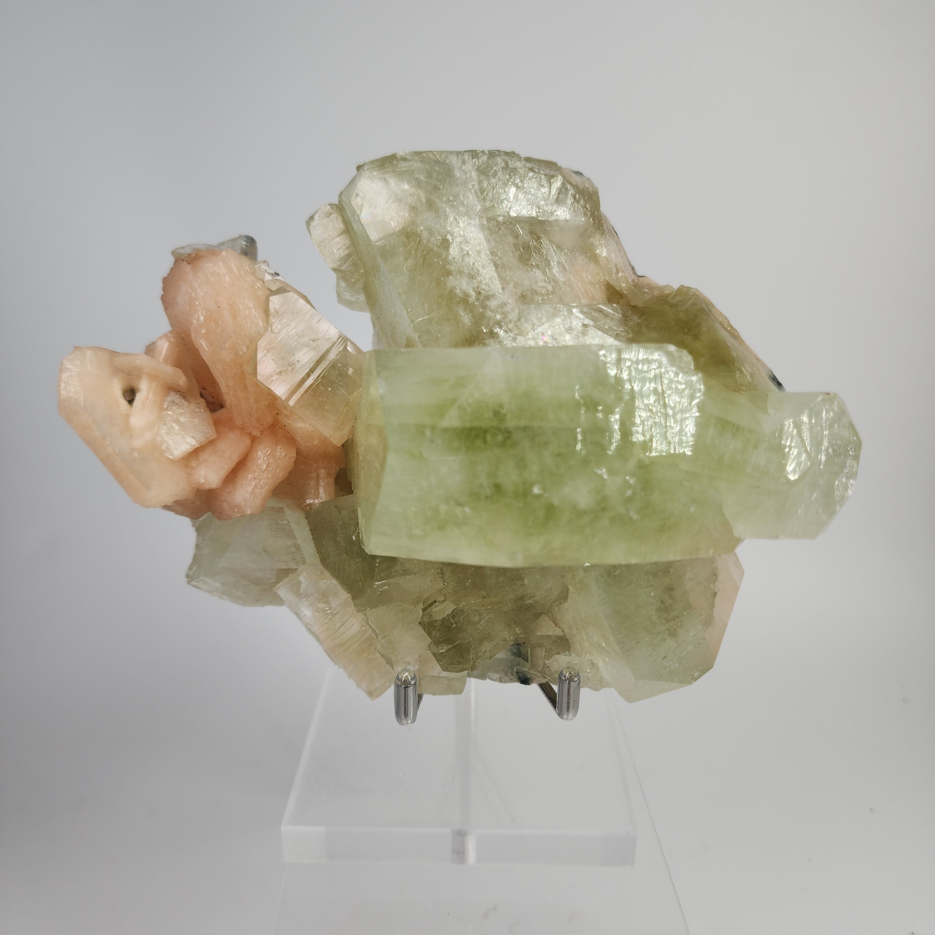 Large Cubed Green Apophyllite Specimen #15 from Maharashtra, India