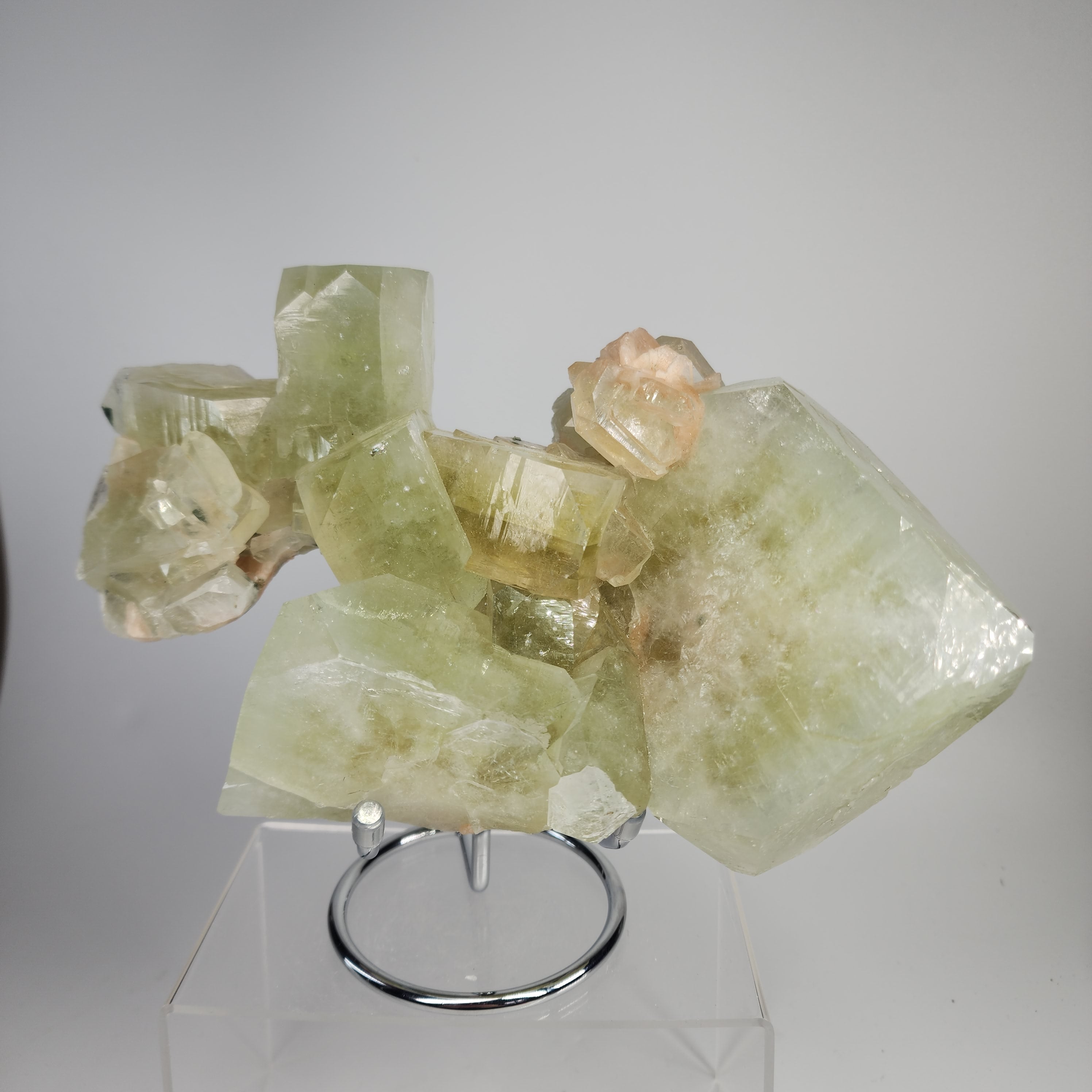 Large Cubed Green Apophyllite Specimen #19 from Maharashtra, India