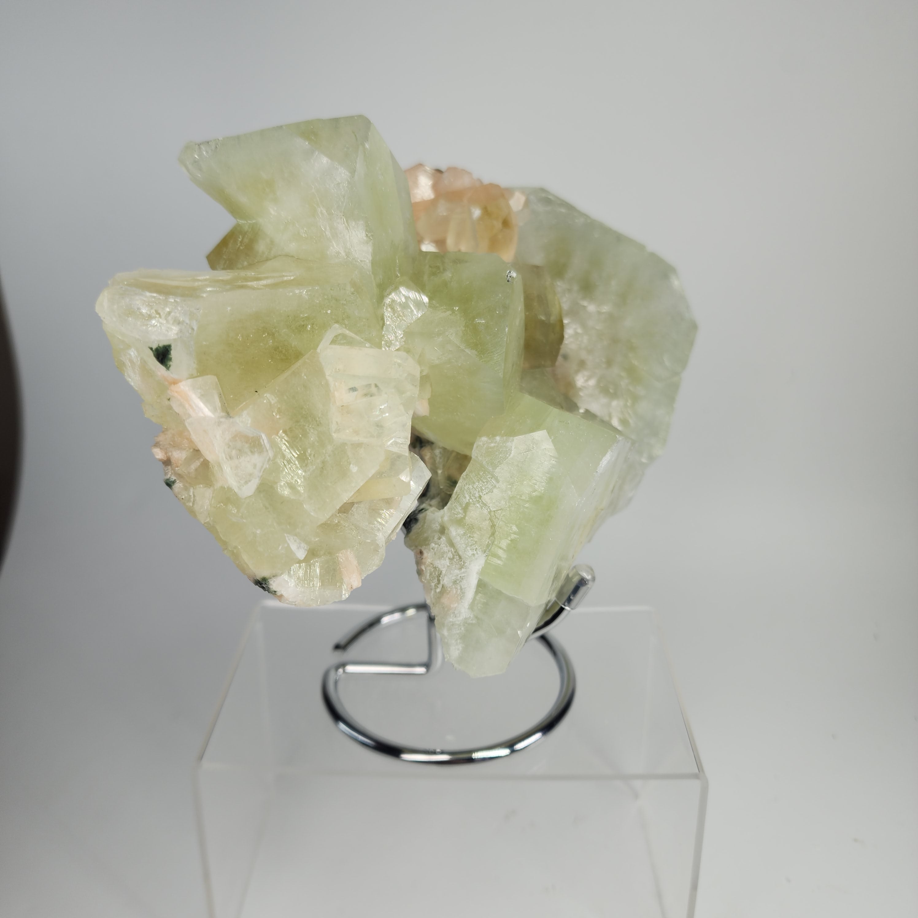 Large Cubed Green Apophyllite Specimen #19 from Maharashtra, India