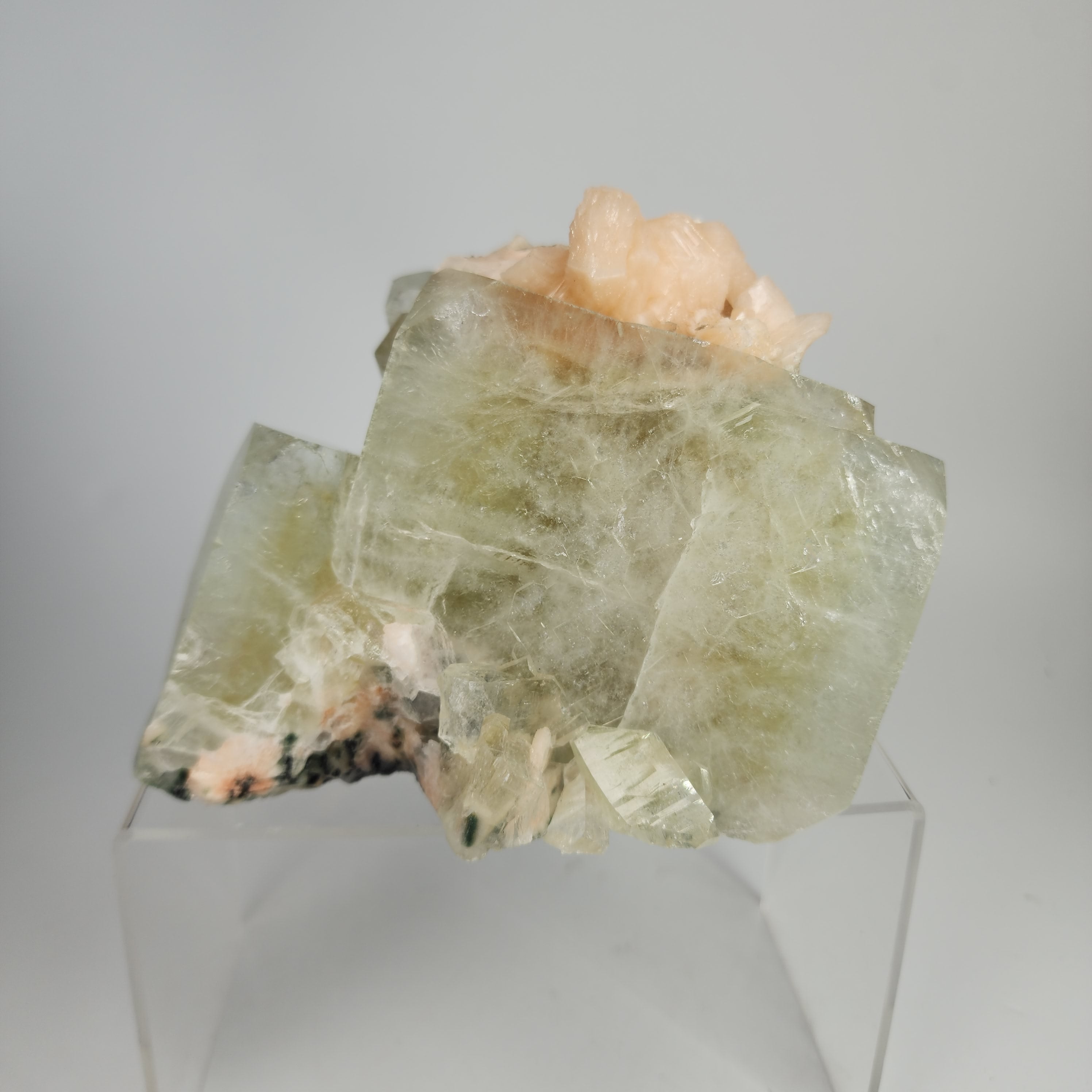 Large Cubed Green Apophyllite Specimen #20 from Maharashtra, India