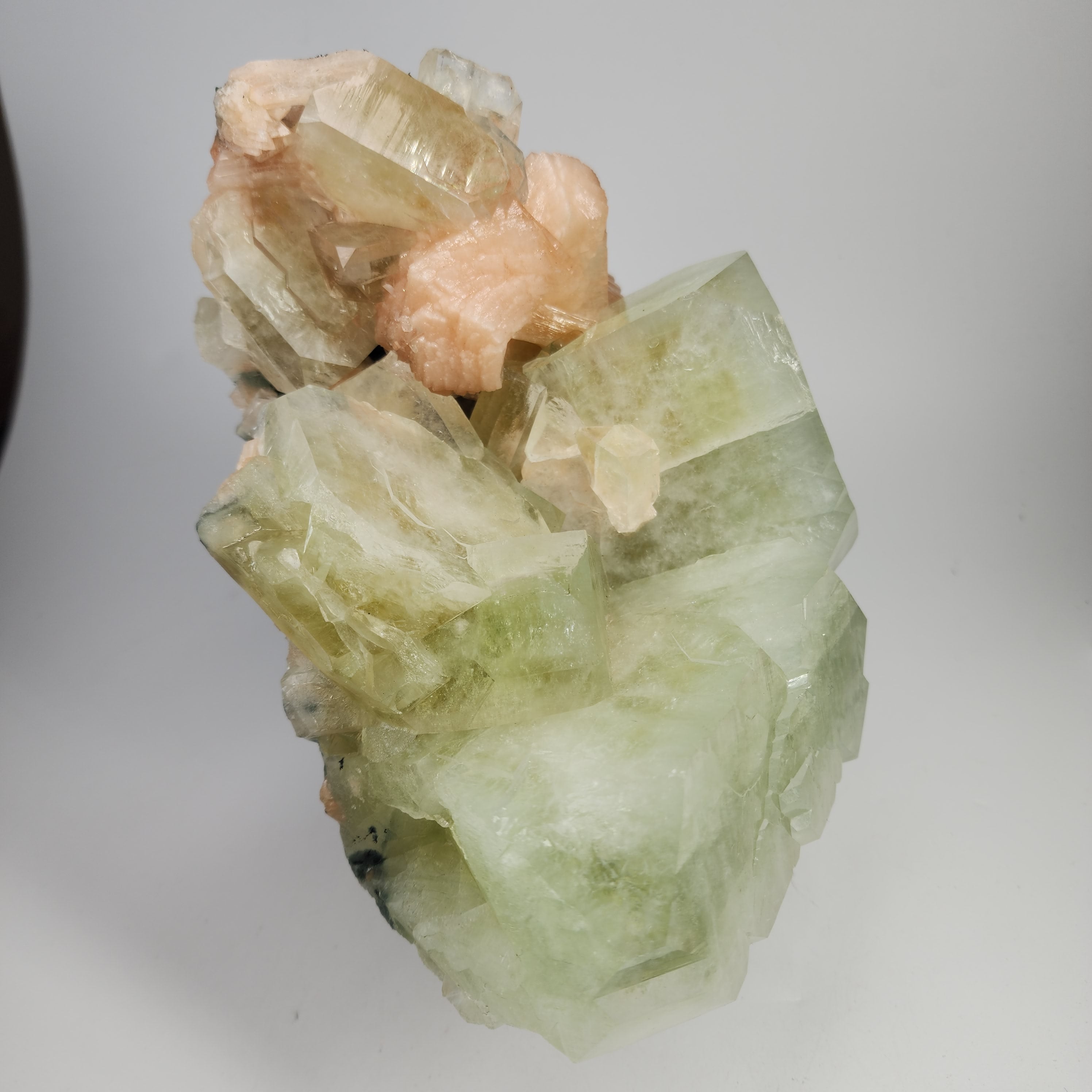 Large Cubed Green Apophyllite Specimen #32 from Maharashtra, India