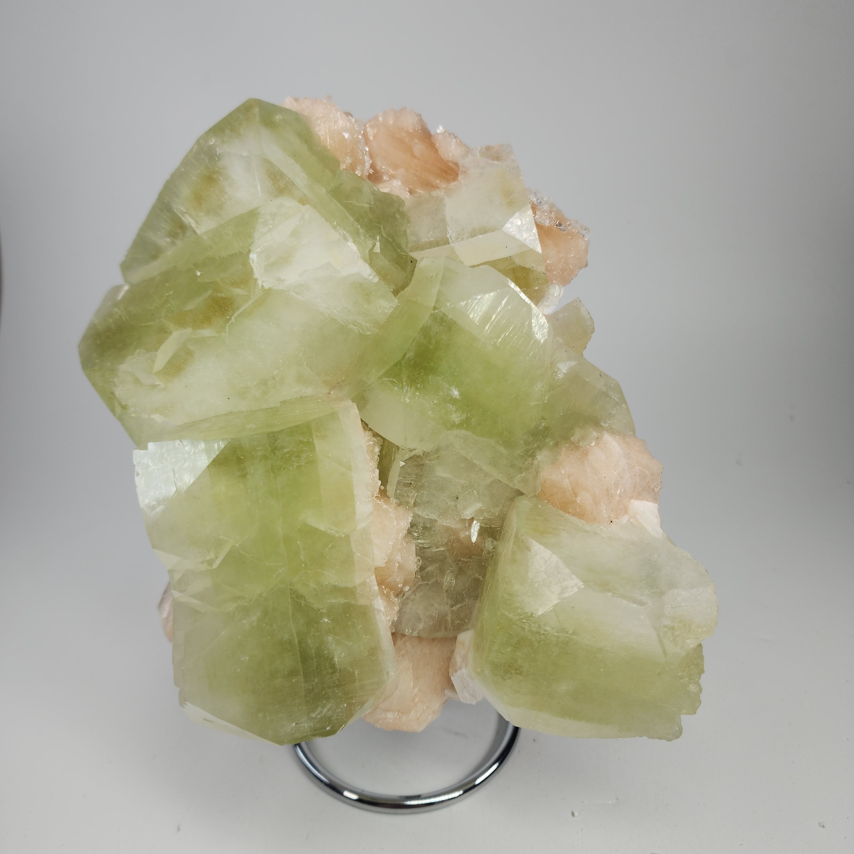 Large Cubed Green Apophyllite Specimen #34 from Maharashtra, India