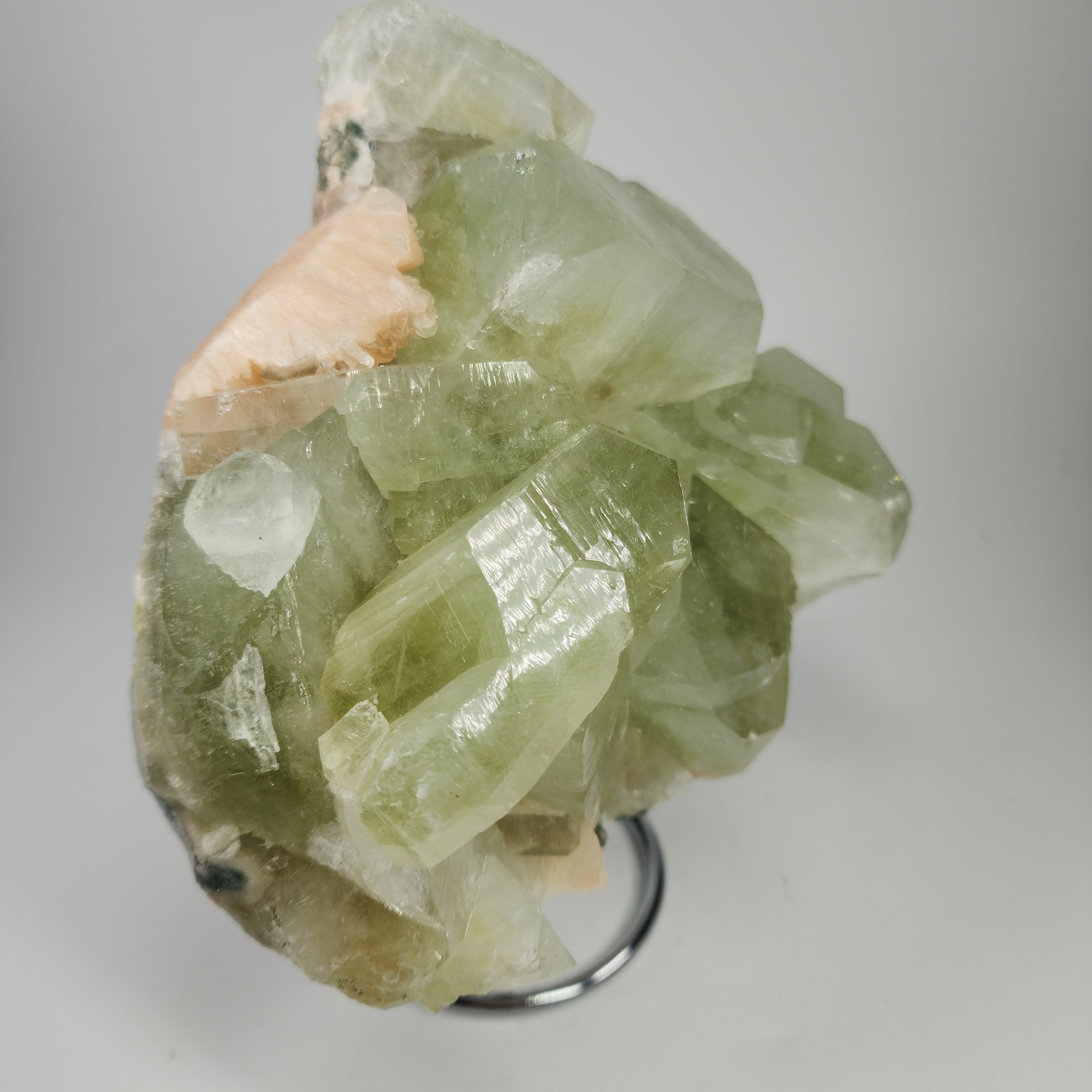 Large Cubed Green Apophyllite Specimen #40 from Maharashtra, India