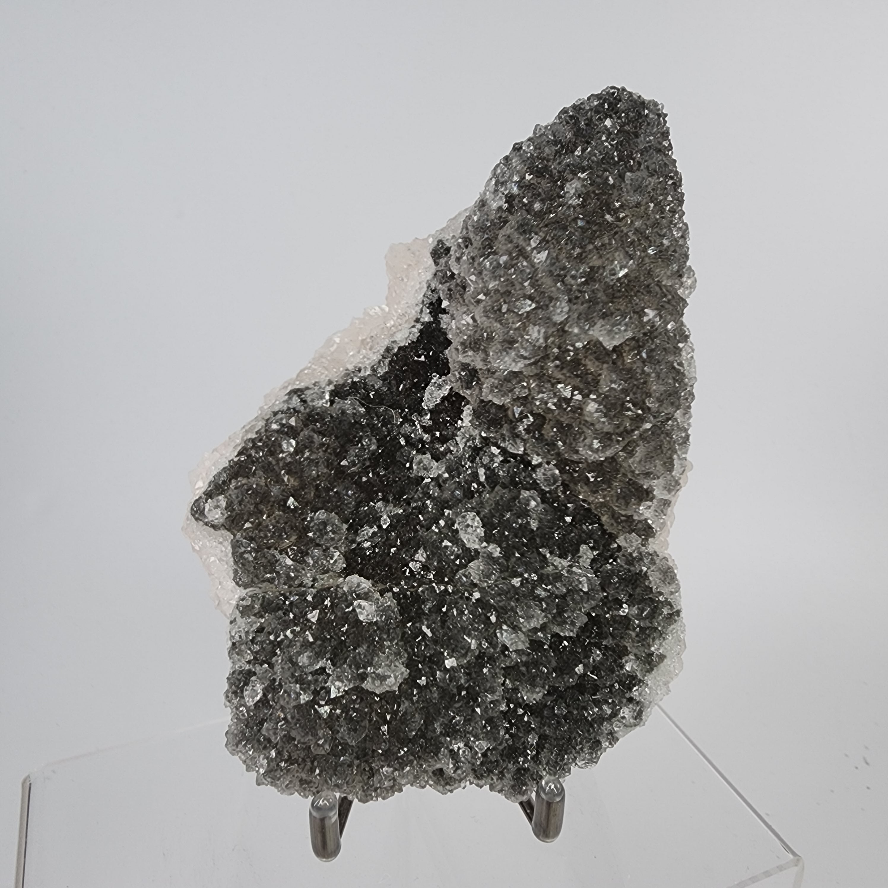 Black Apophyllite Crust, Specimen #23, from Aurangabad, India