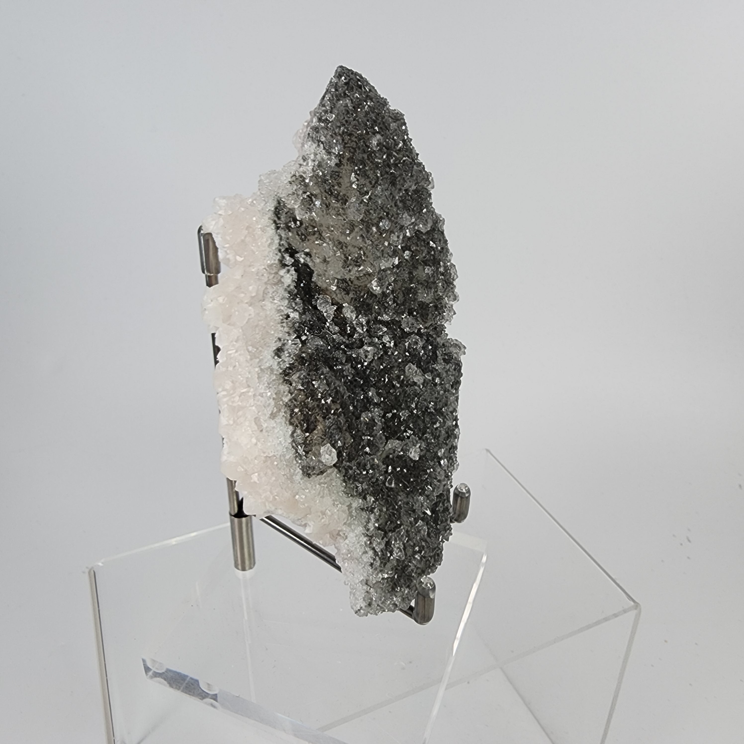 Black Apophyllite Crust, Specimen #23, from Aurangabad, India