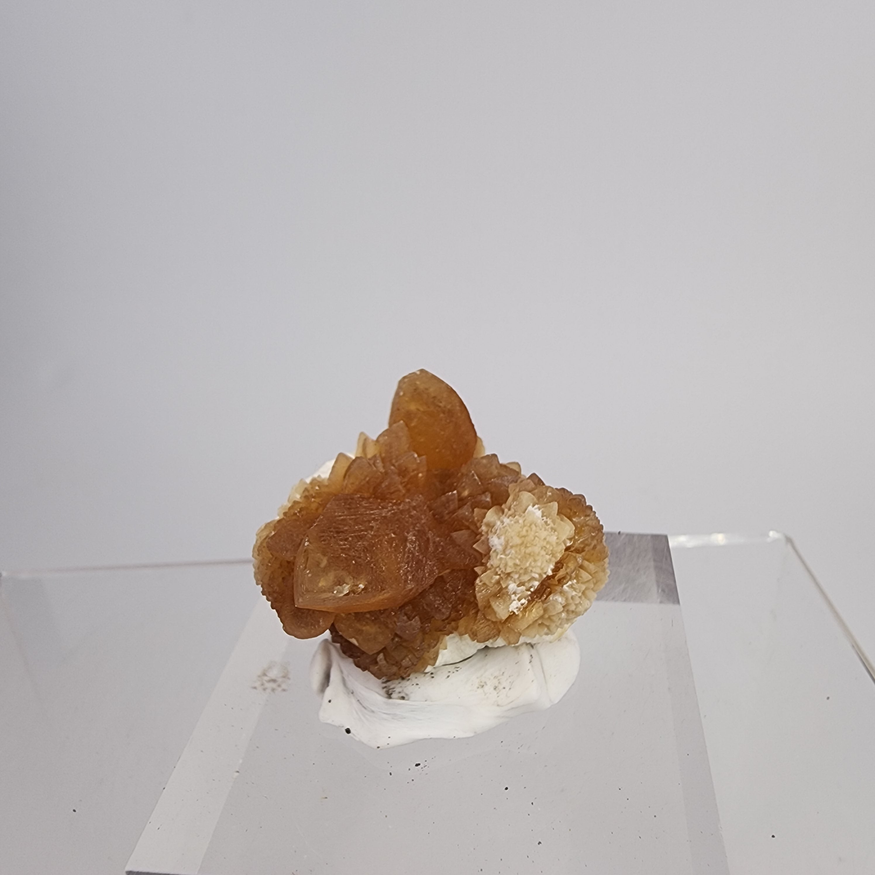 Golden Calcite on Mordenite Specimen #2 from Aurangabad, Maharashtra, India