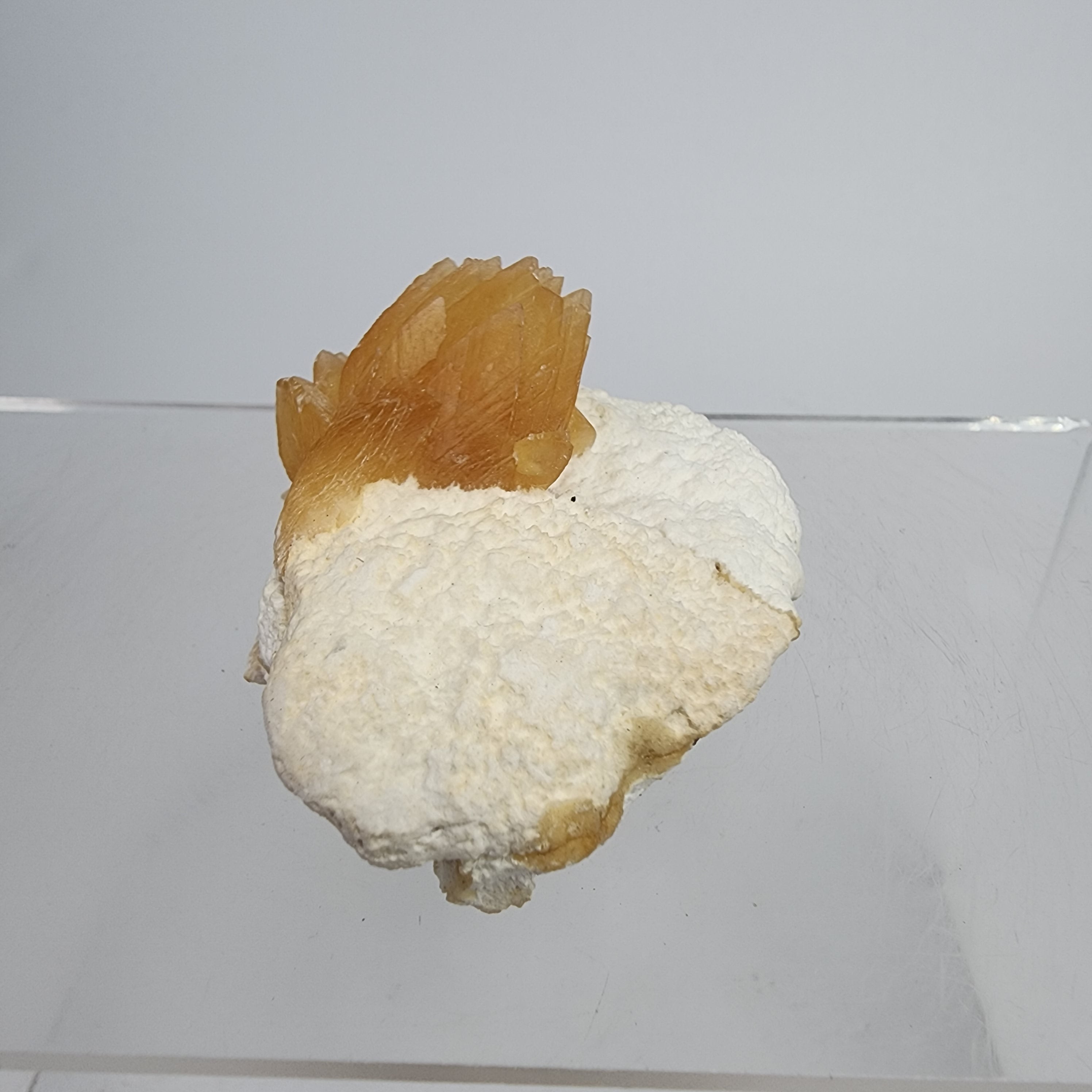 Golden Calcite on Mordenite Specimen #13 from Aurangabad, Maharashtra, India