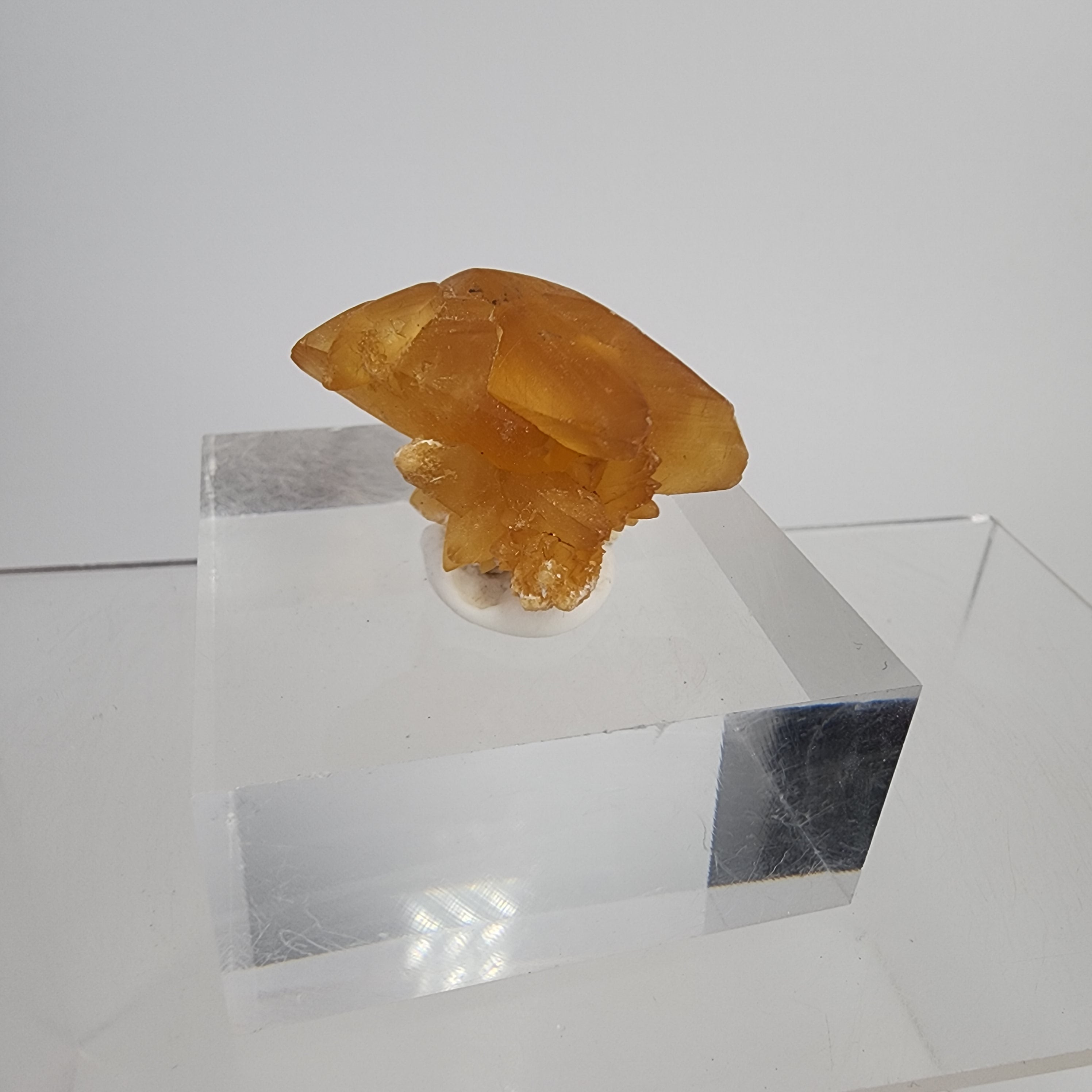 Golden Calcite on Mordenite Specimen #17 from Aurangabad, Maharashtra, India