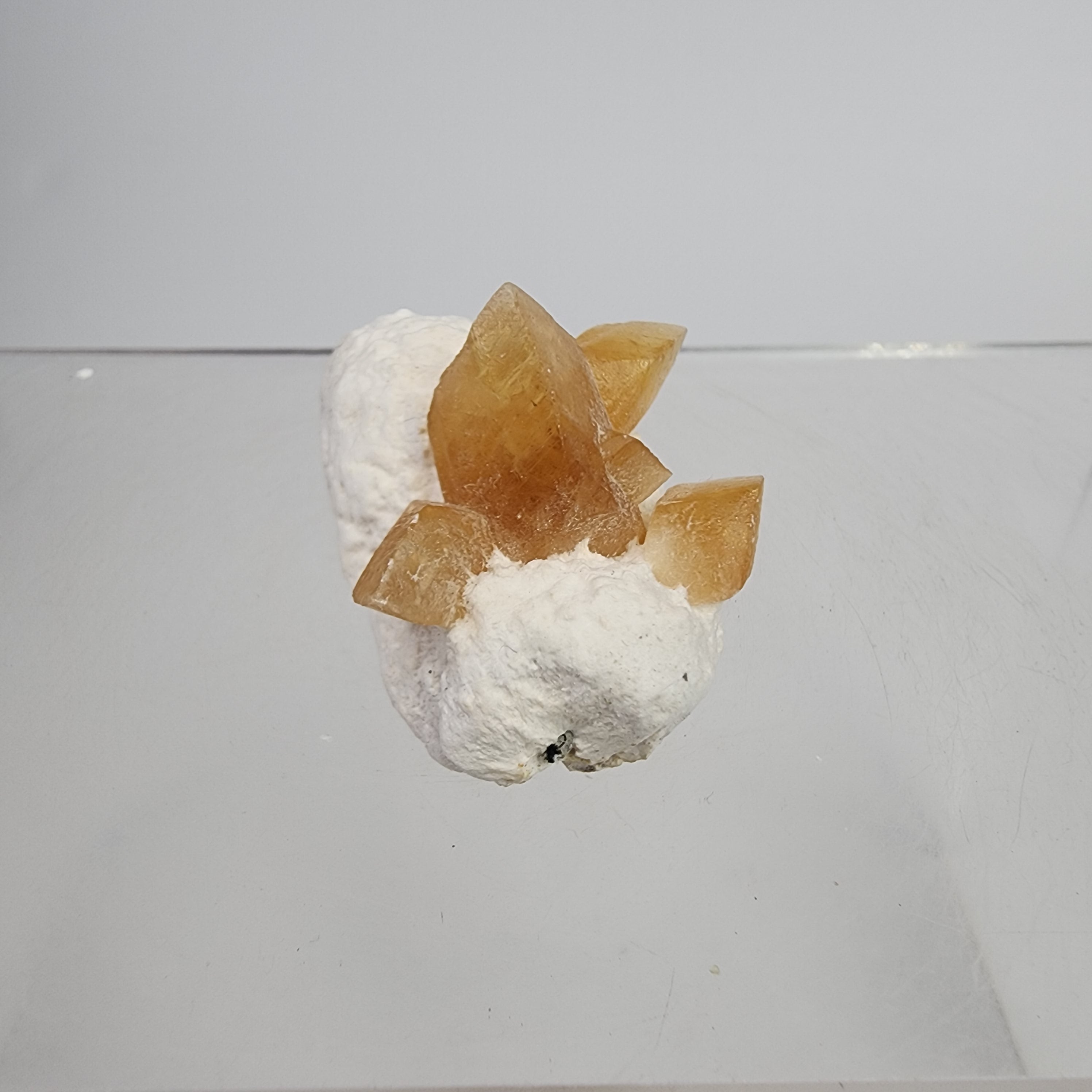 Golden Calcite on Mordenite Specimen #19 from Aurangabad, Maharashtra, India