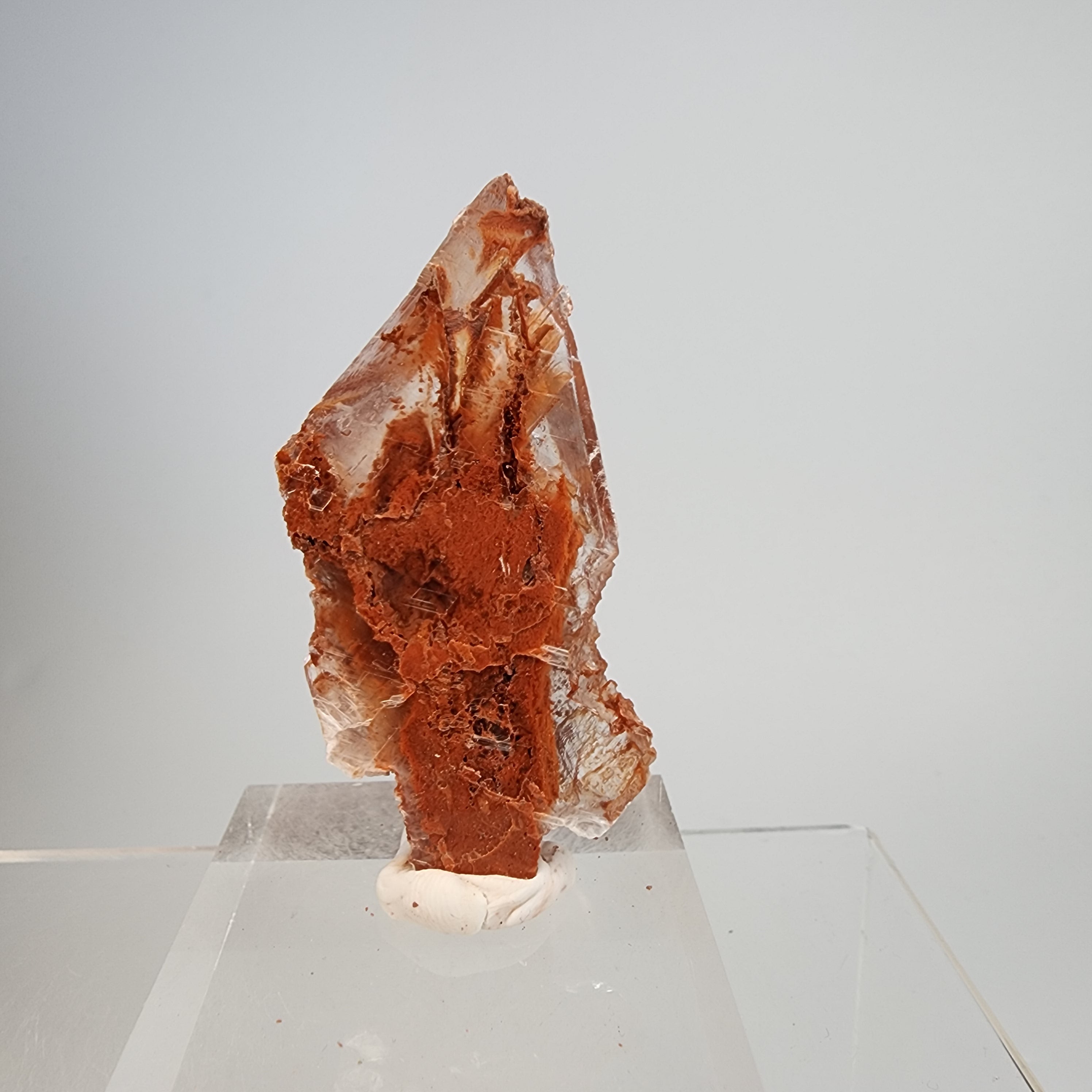 Clay Inclusions Red Phantom Selenite (red clay inclusions) from Valencia, Spain ...